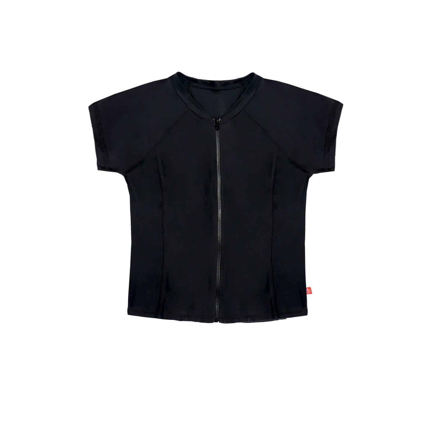 1242 Black Salty Short Sleeve Rashvest