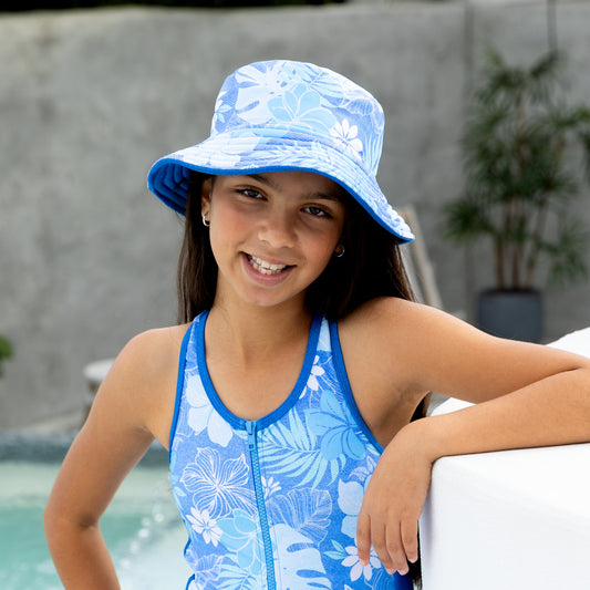 1293 Tropicana Denim bucket hat