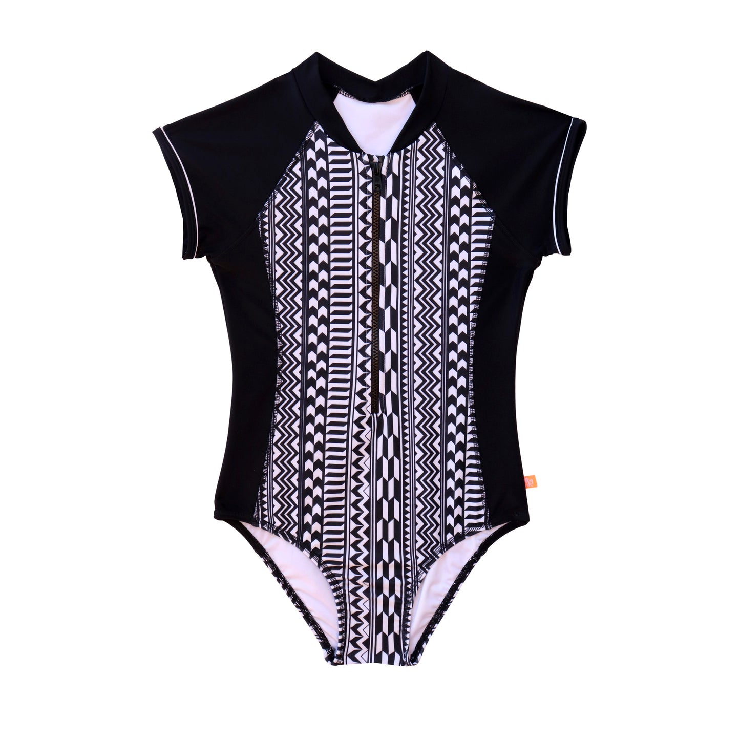 1468 Summer Blk Geo Short Sleeve Surfsuit - Salty Ink