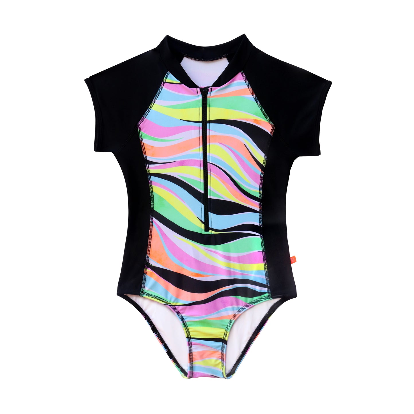 1487 Coastal Neon Wave Surfsuit