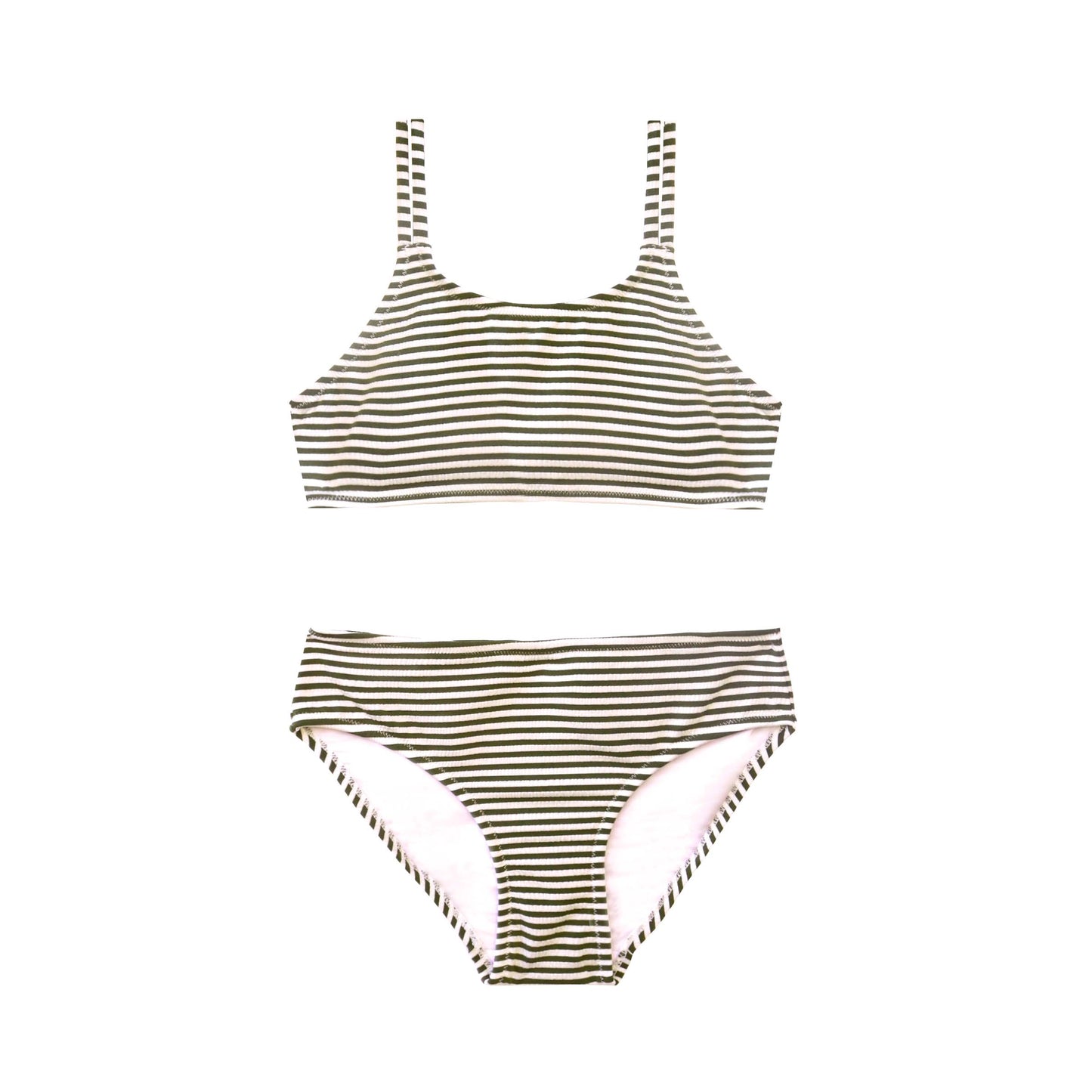 1523 Salty Khaki Stripe Bikini