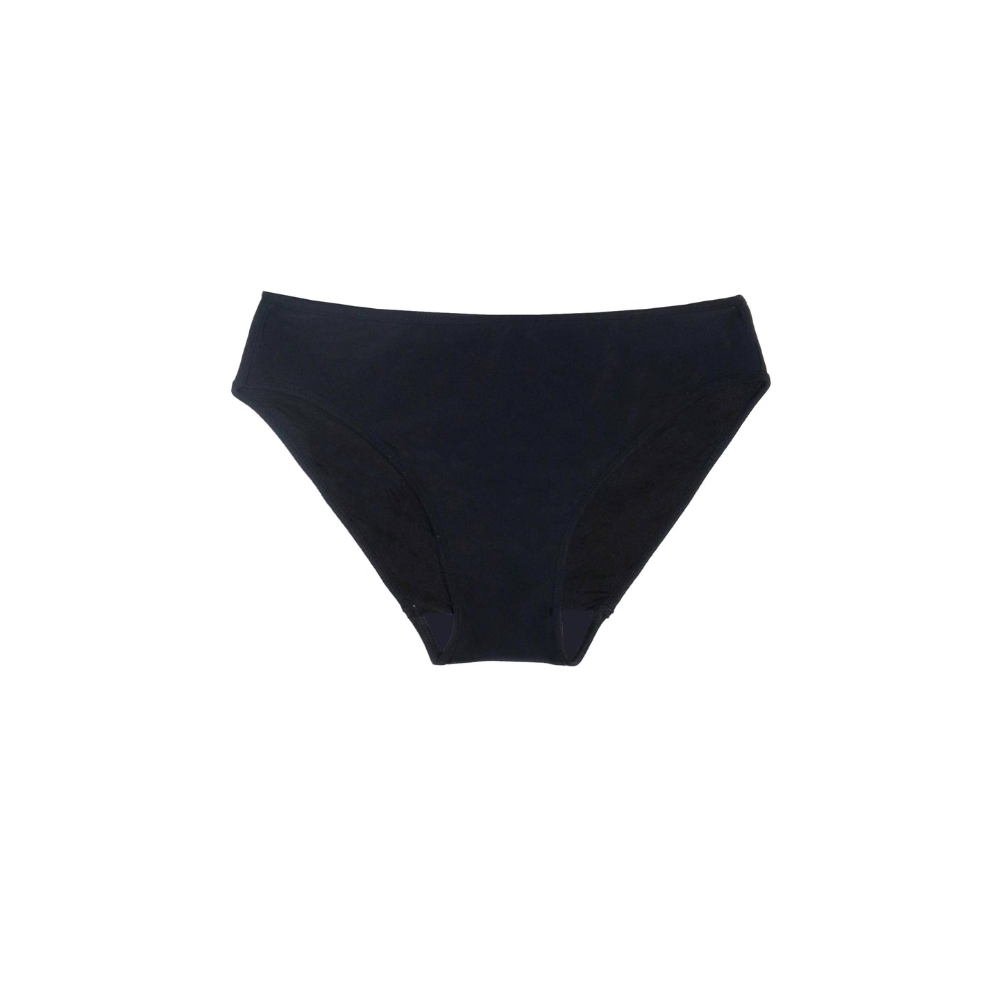 Black swimwear pant on a white background