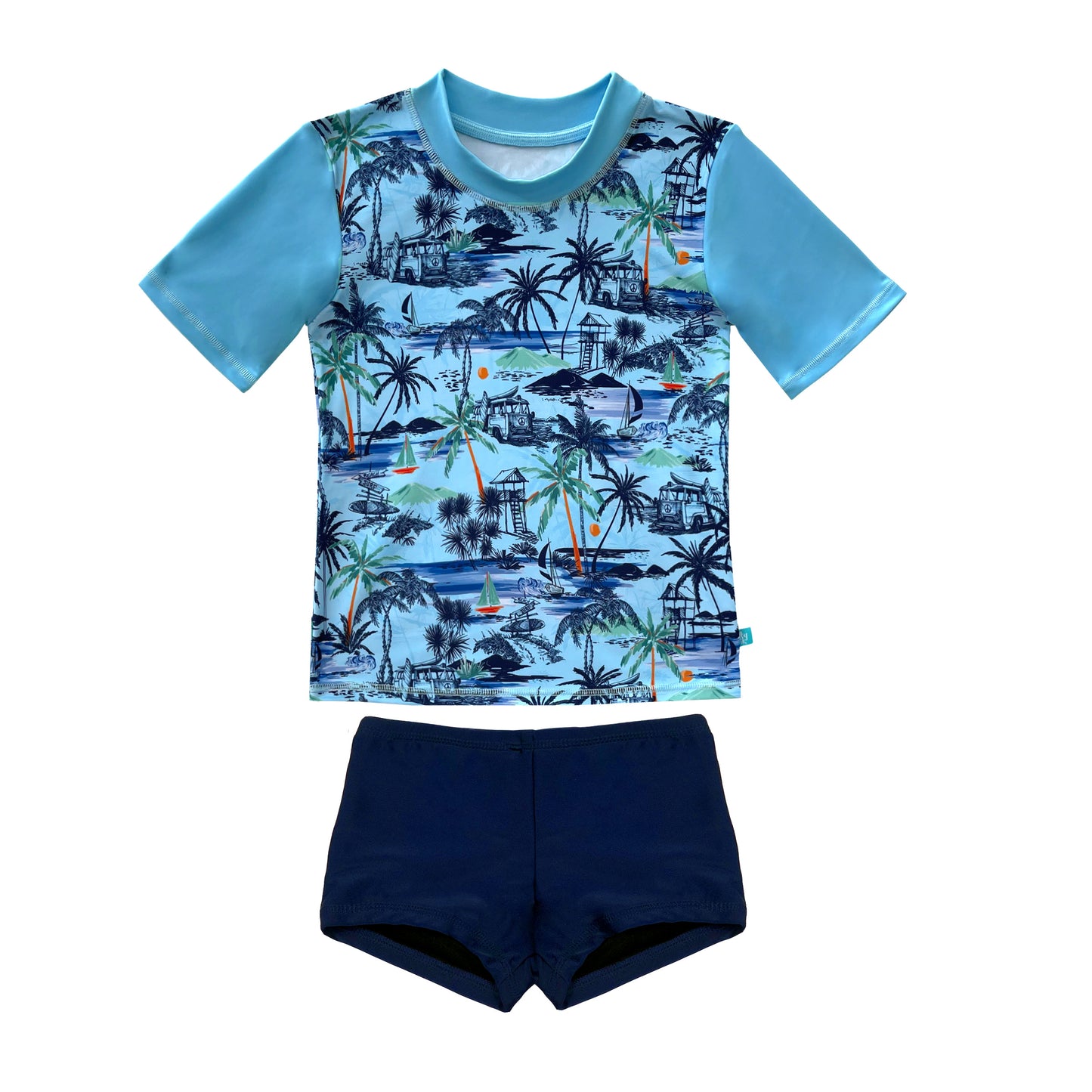 409 Vintage Surf Short Sleeve Rashvest Set