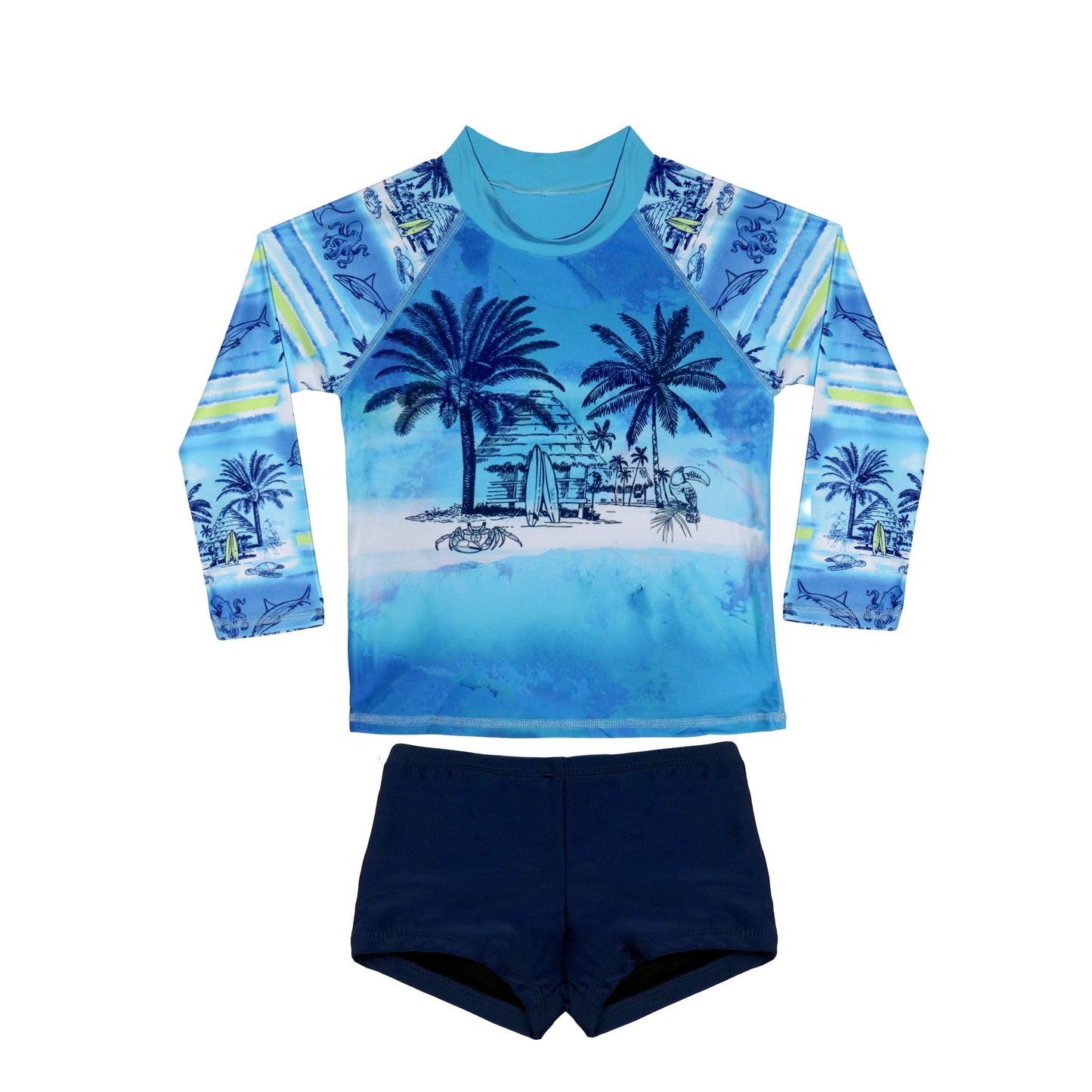 410 Shipwrecked Long Sleeve Rashvest Set