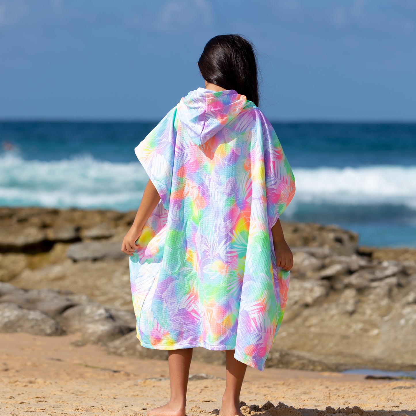 1421  Honolulu Hooded Poncho