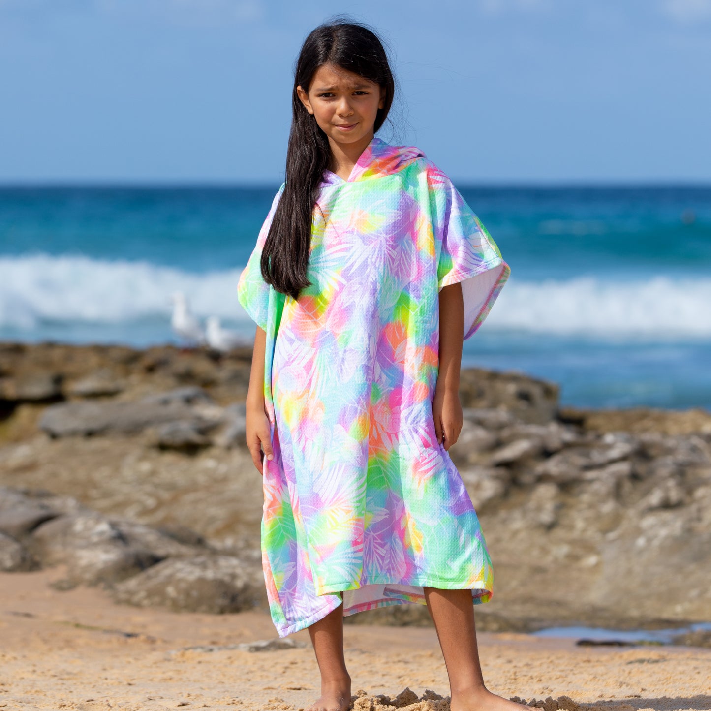 1421  Honolulu Hooded Poncho