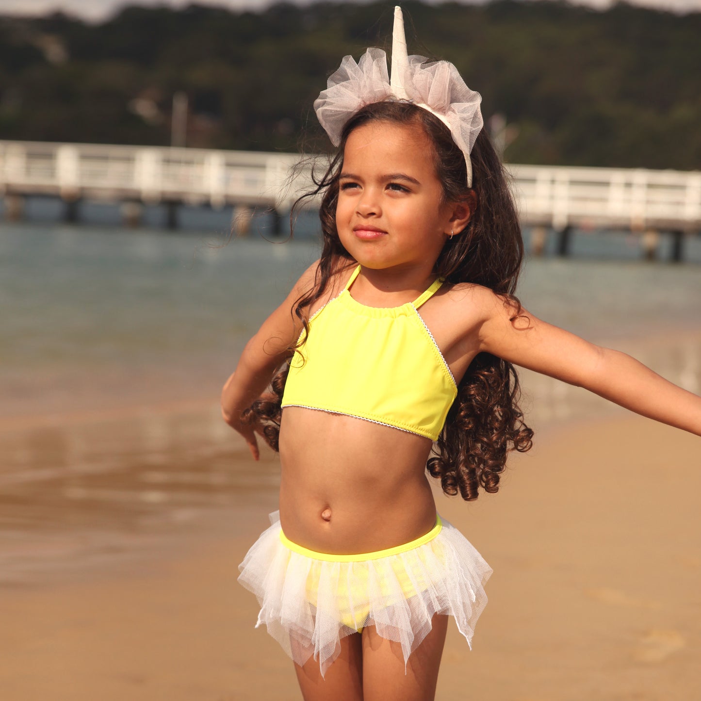 1133 Miss Unicorn Plain TuTu Bikini - Salty Ink