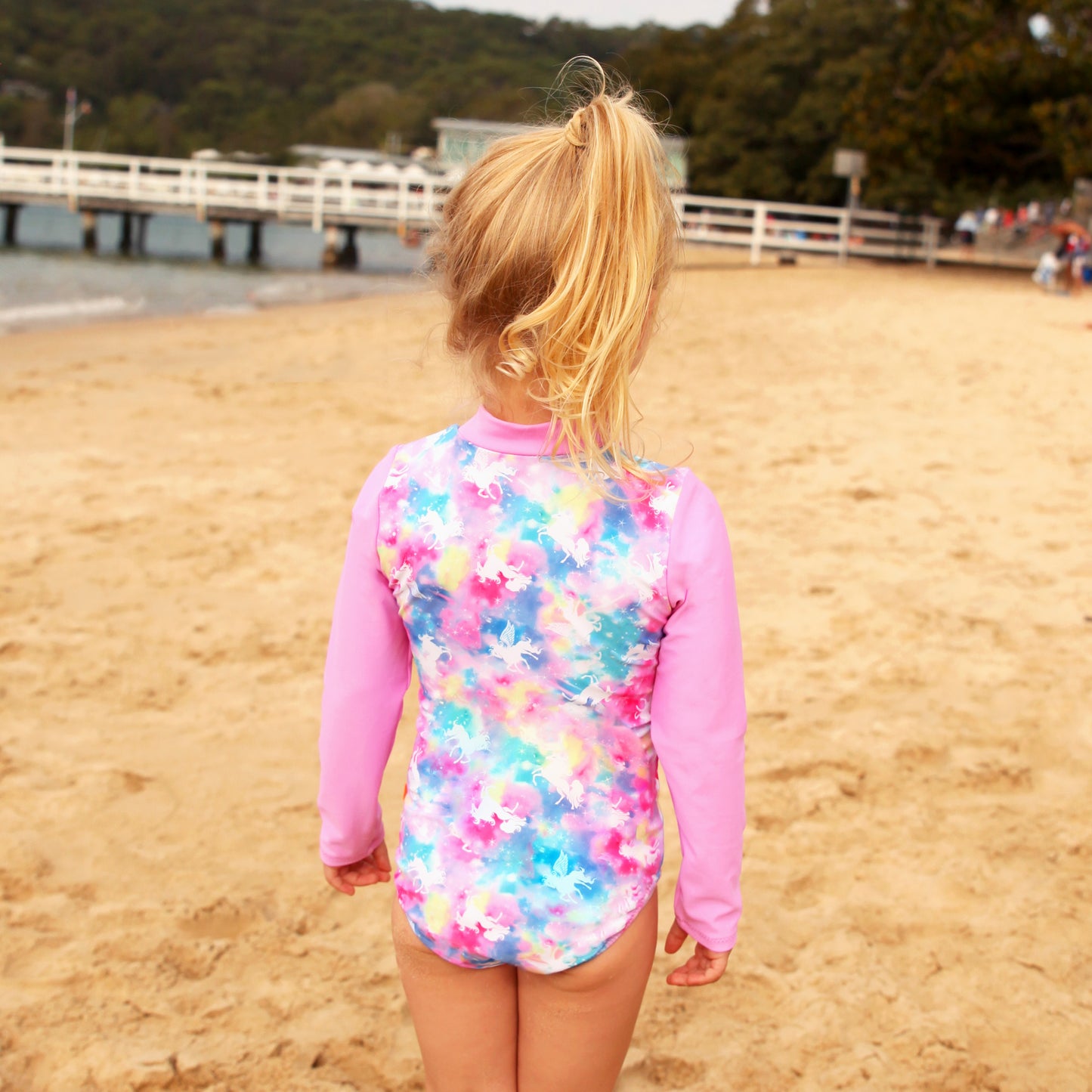 1135 Miss Unicorn Sunsuit - Salty Ink