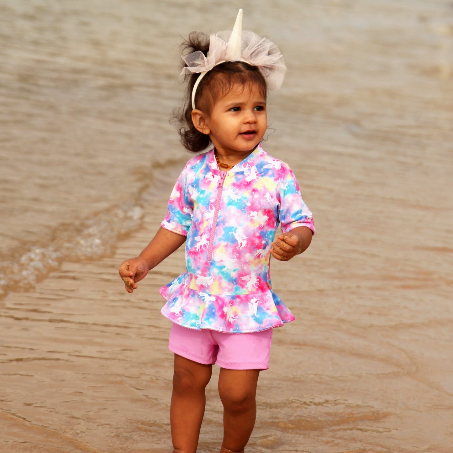 1136 Miss Unicorn Playsuit - Salty Ink