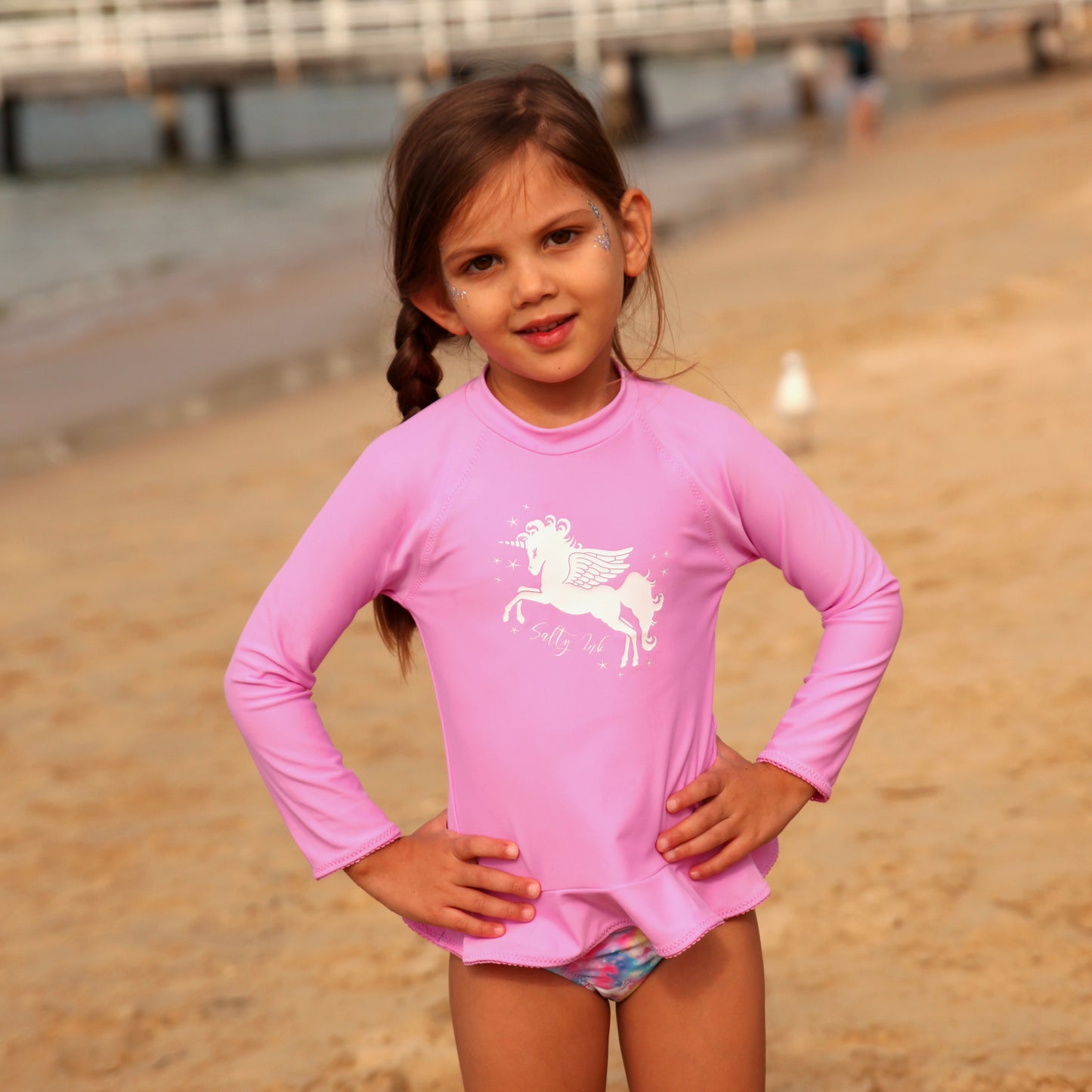 1137 Miss Unicorn Sunvest Set - Salty Ink