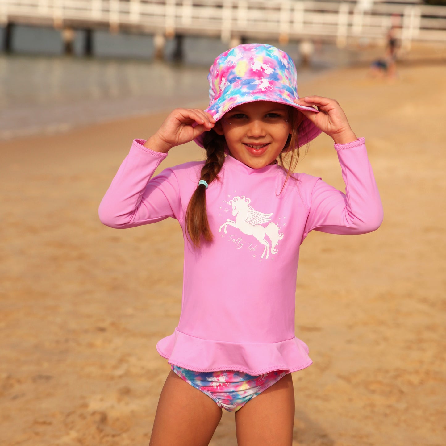 1137 Miss Unicorn Sunvest Set - Salty Ink