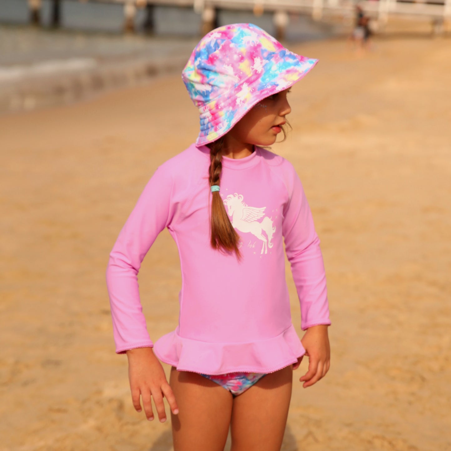 1137 Miss Unicorn Sunvest Set - Salty Ink