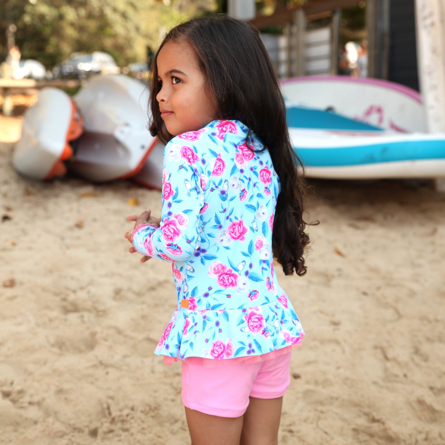 1143 Miss Bouquet Playsuit - Salty Ink