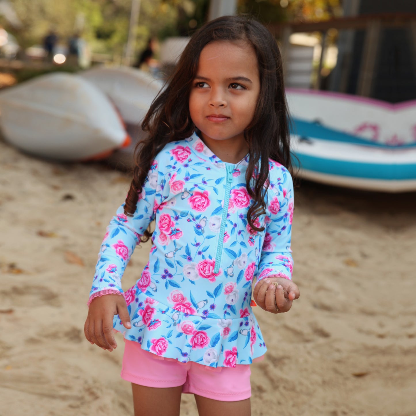 1143 Miss Bouquet Playsuit - Salty Ink