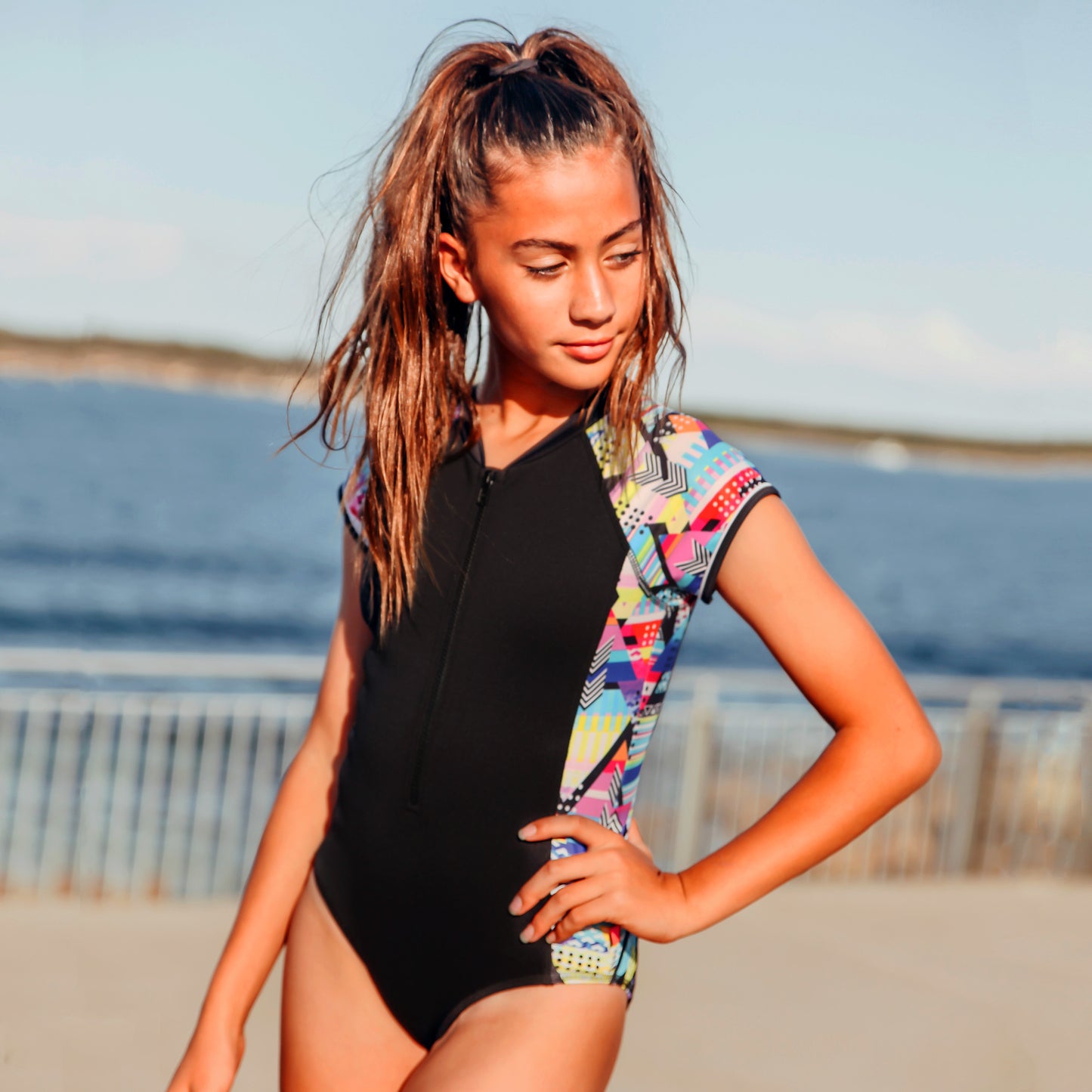 1160 Cosmik Girl Surf suit - Salty Ink