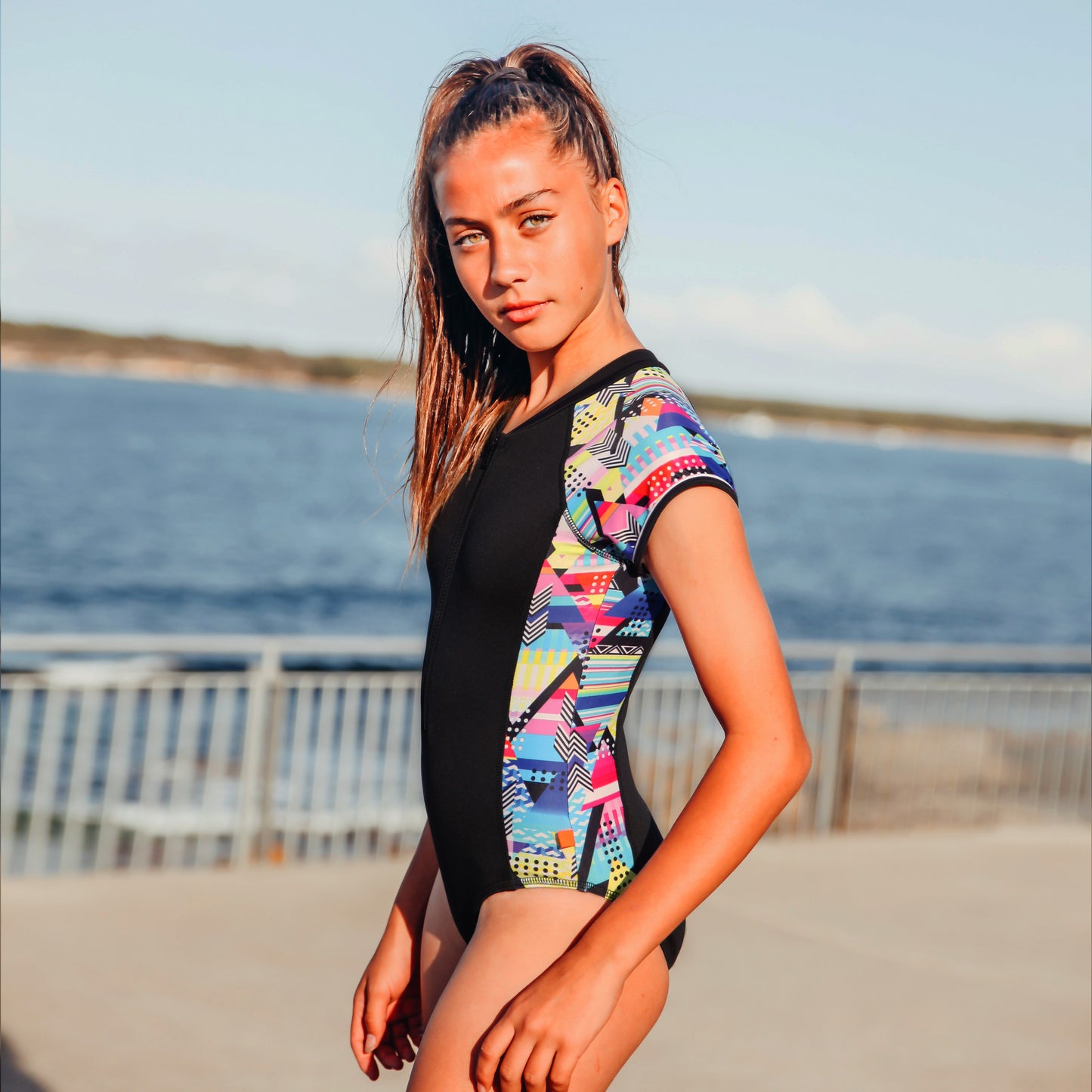 1160 Cosmik Girl Surf suit - Salty Ink