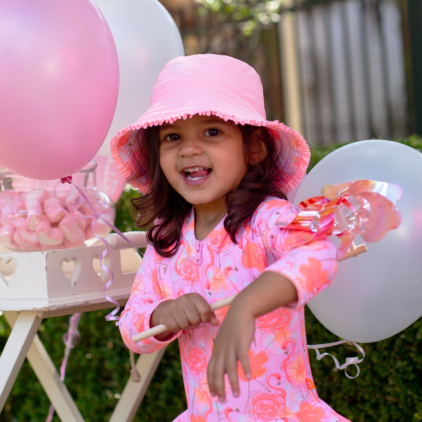 1172 Miss flamingo Sunhat - Salty Ink