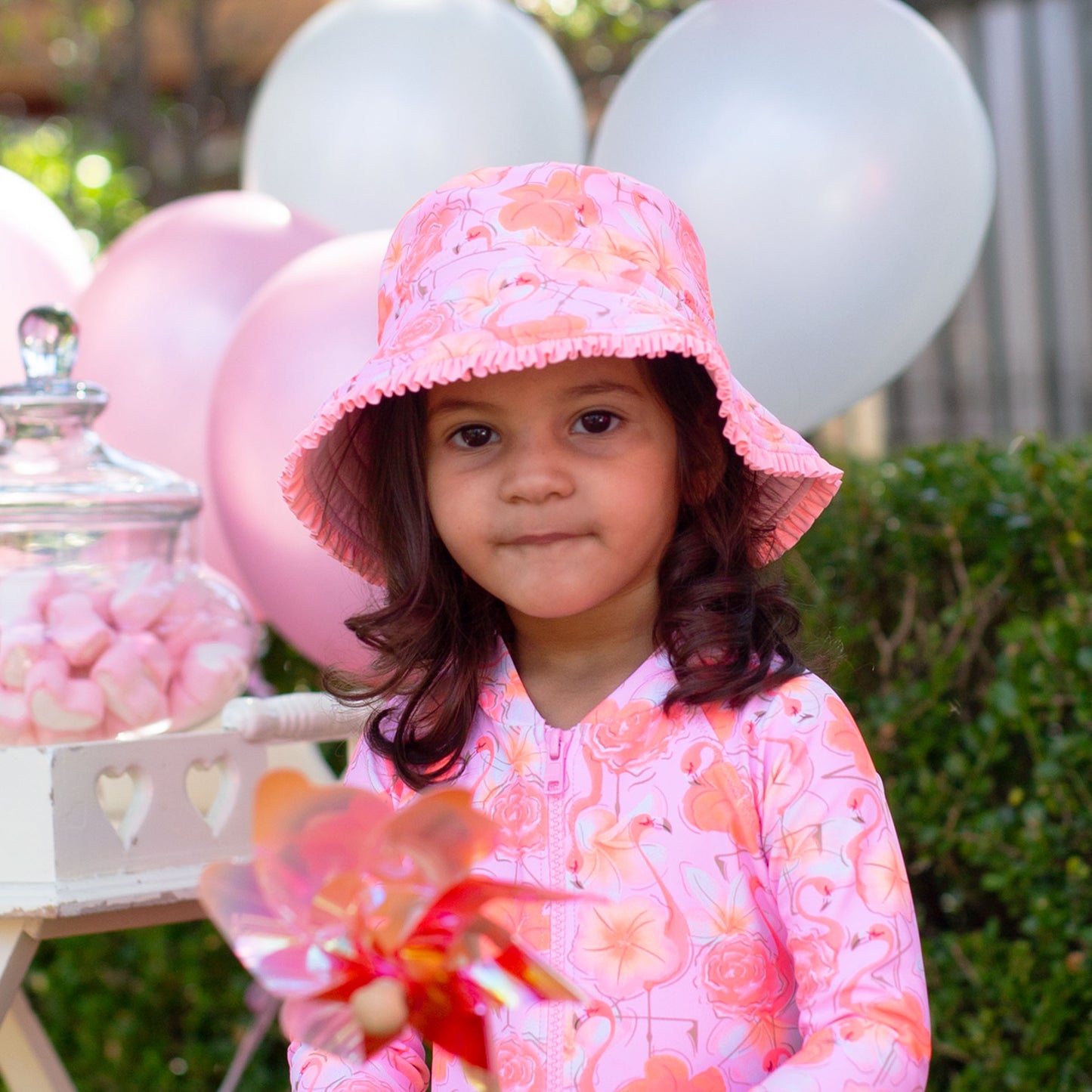 1172 Miss flamingo Sunhat - Salty Ink