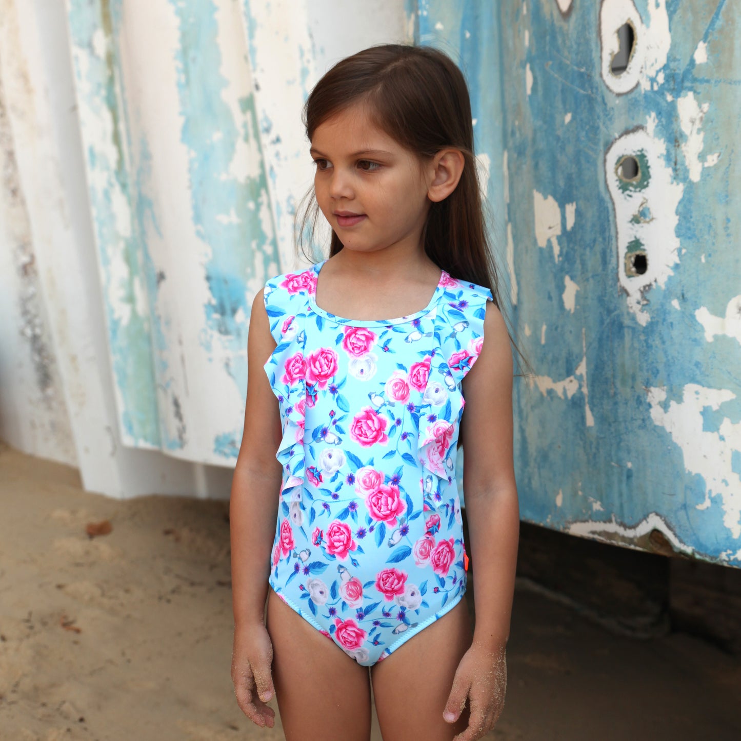1185 Miss Bouquet Retro One Piece - Salty Ink