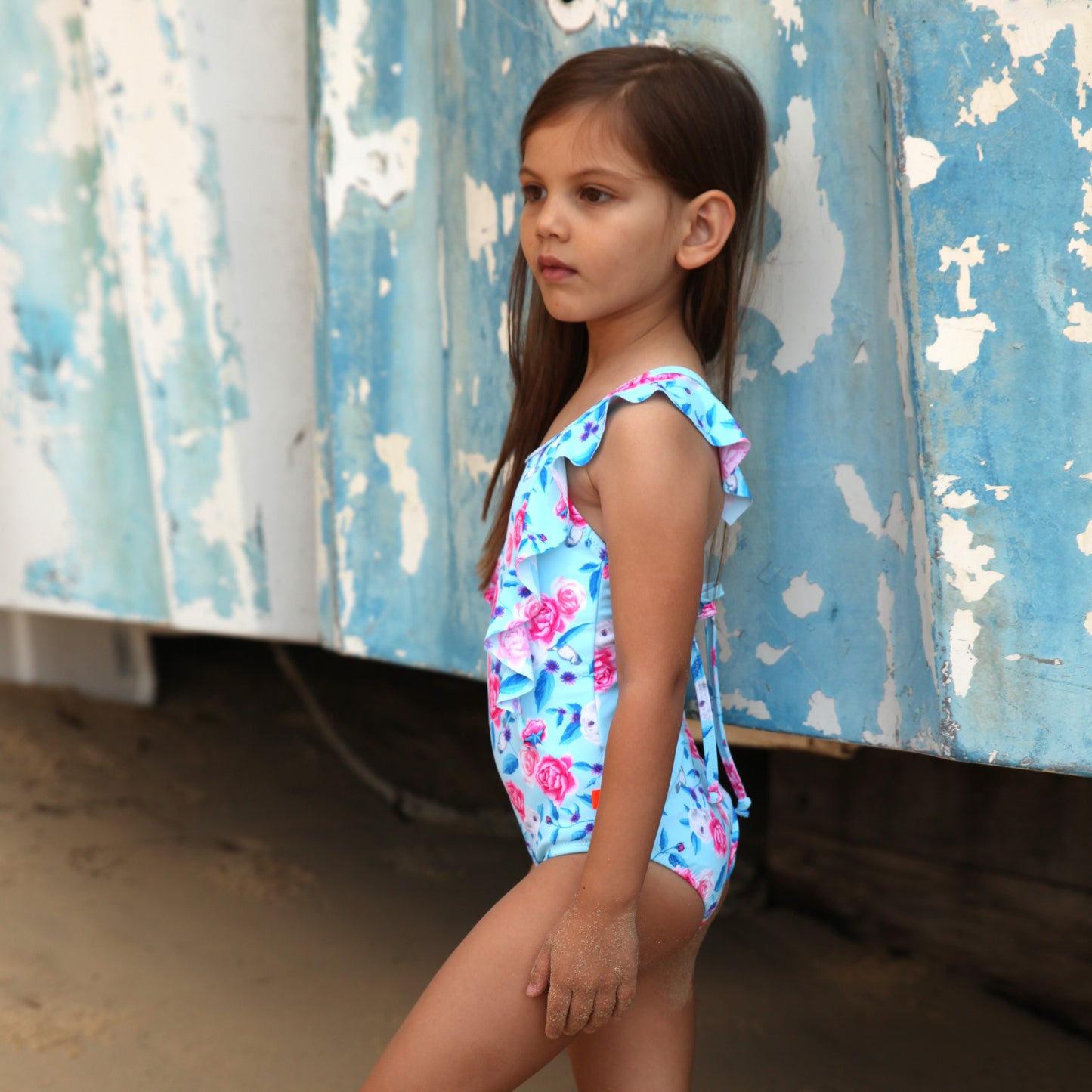 1185 Miss Bouquet Retro One Piece - Salty Ink