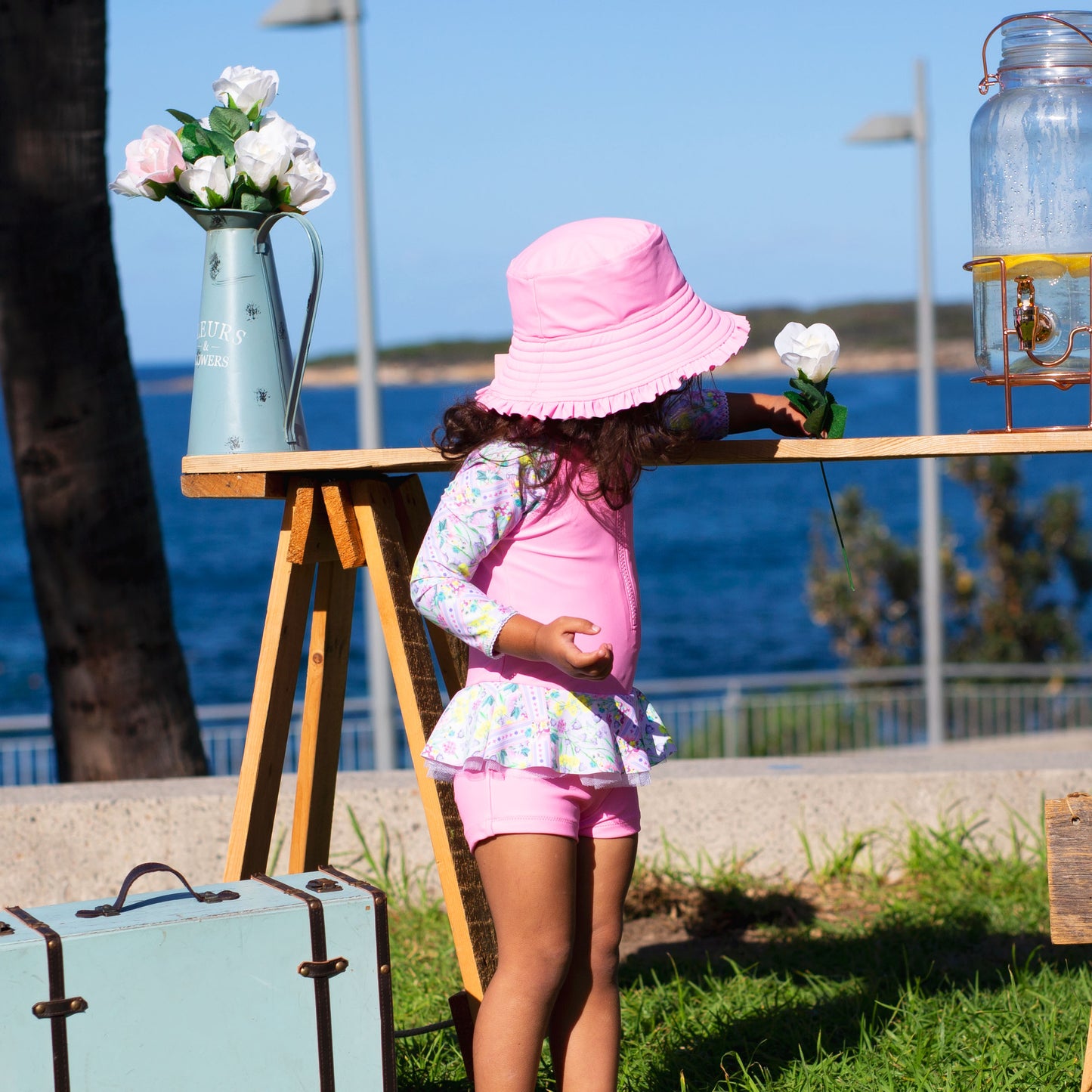 1220 Miss Posie Playsuit - Salty Ink