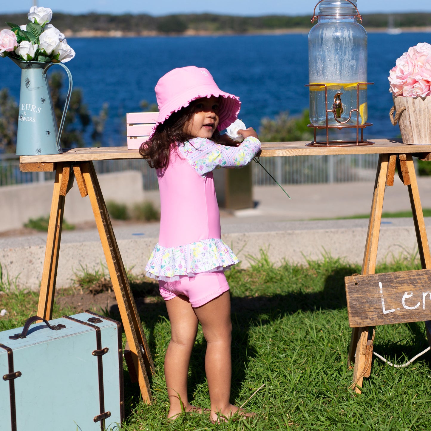 1220 Miss Posie Playsuit - Salty Ink