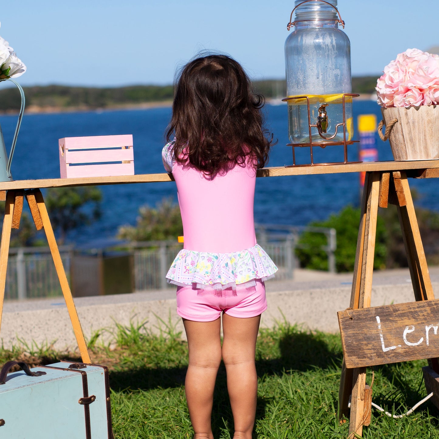 1220 Miss Posie Playsuit - Salty Ink