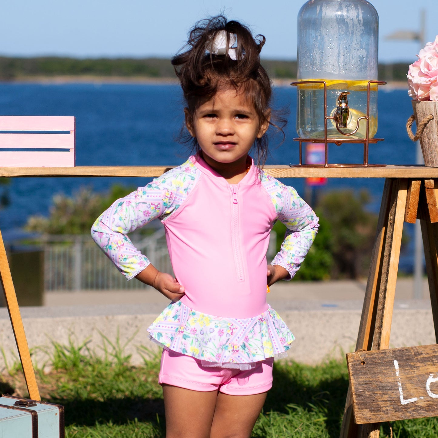 1220 Miss Posie Playsuit - Salty Ink