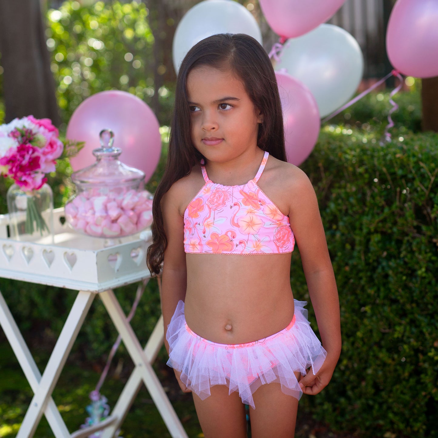 1224 MissFlamingo TuTu Bikini - Salty Ink