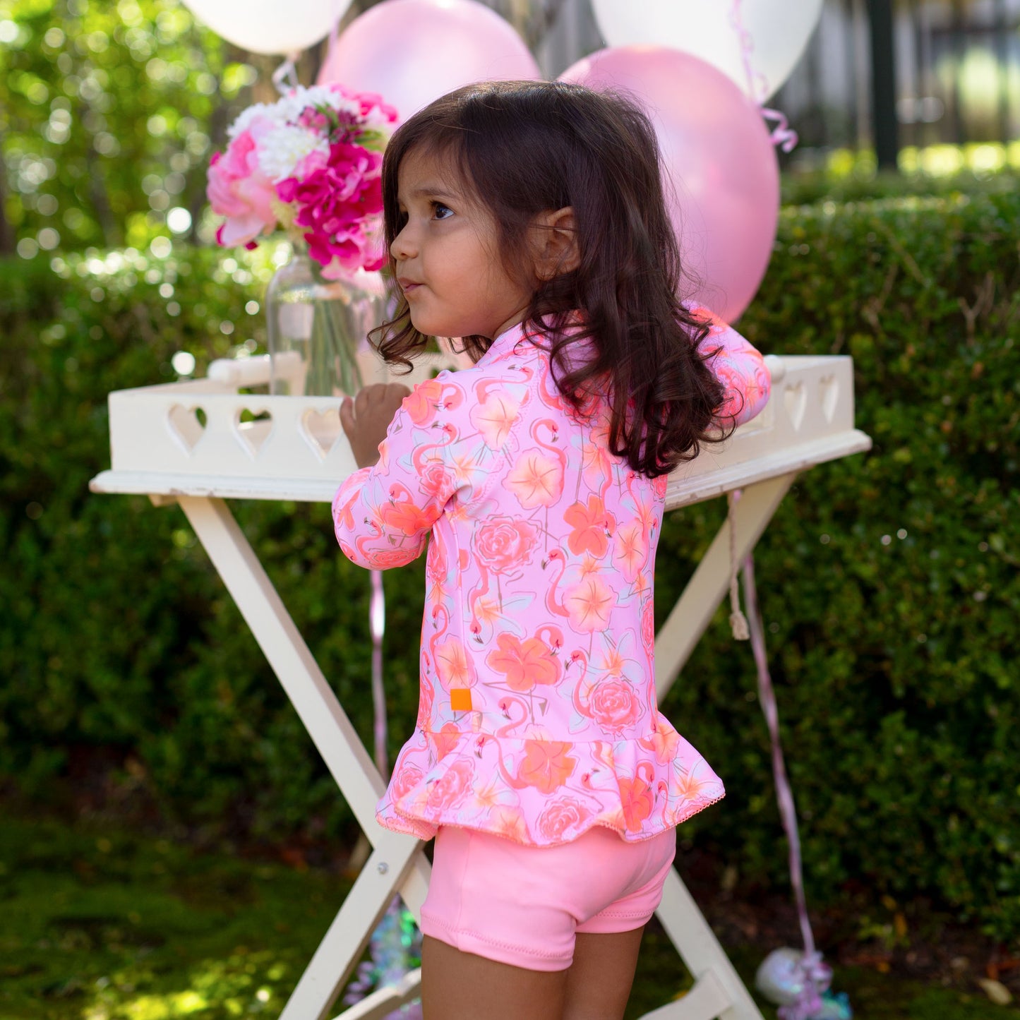 1228 Miss Flamingo Playsuit - Salty Ink