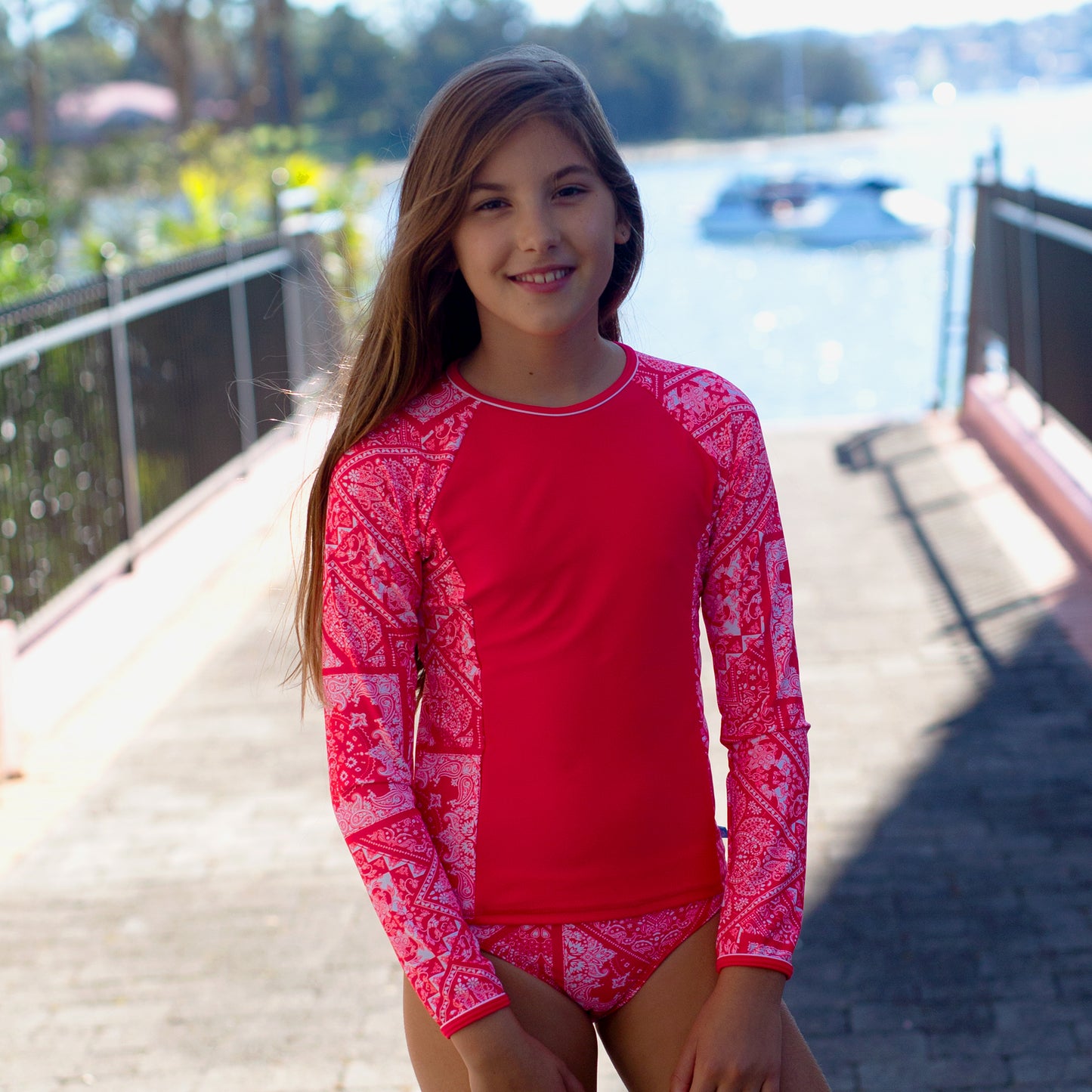 1249 Venice Beach Long Sleeve Rashvest Set - Salty Ink