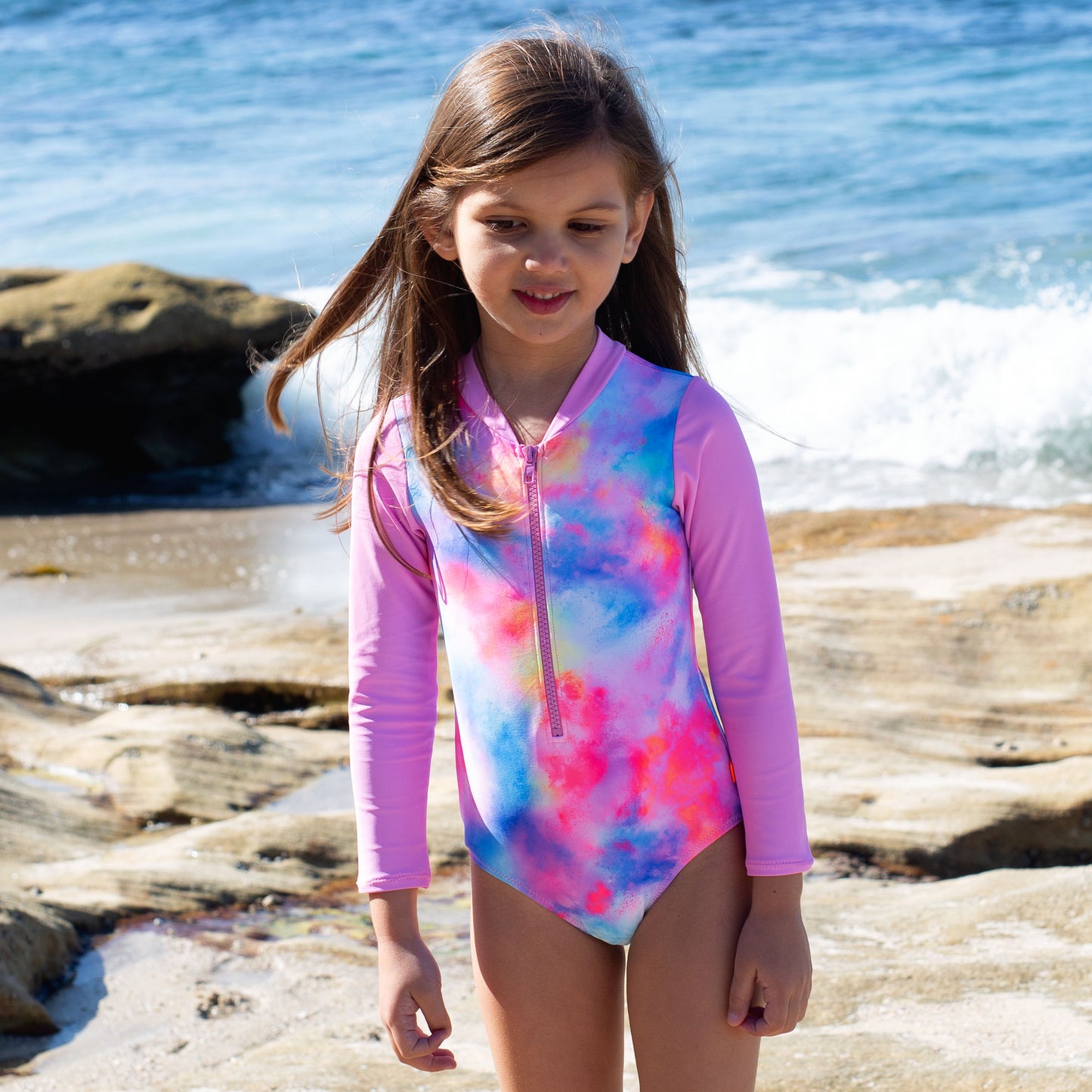 1251 Miss Rainbow Sunsuit - Salty Ink