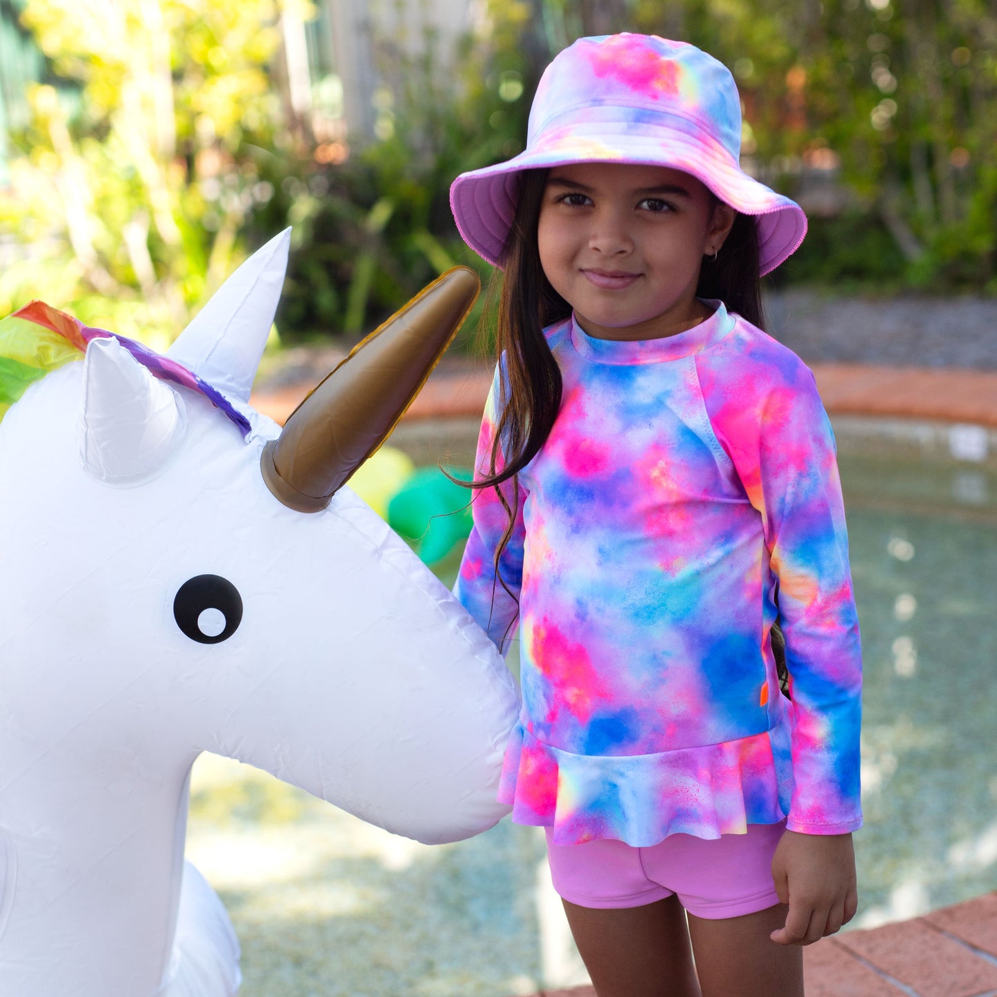 1252 Miss Rainbow Sunvest Set - Salty Ink