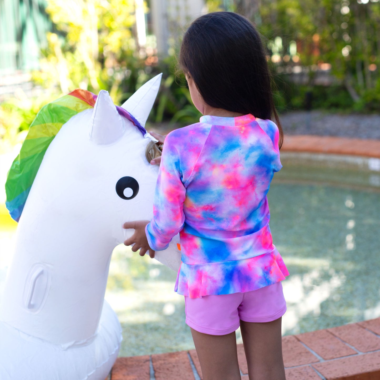 1252 Miss Rainbow Sunvest Set - Salty Ink