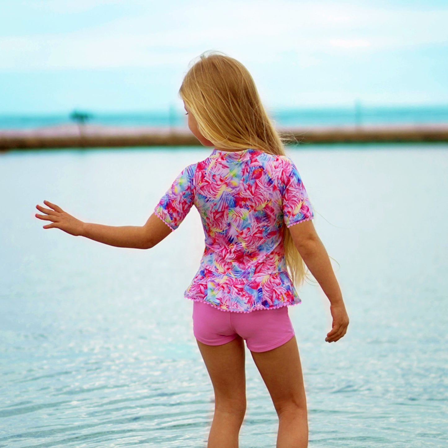 1305 Miss Stardust Playsuit - Salty Ink