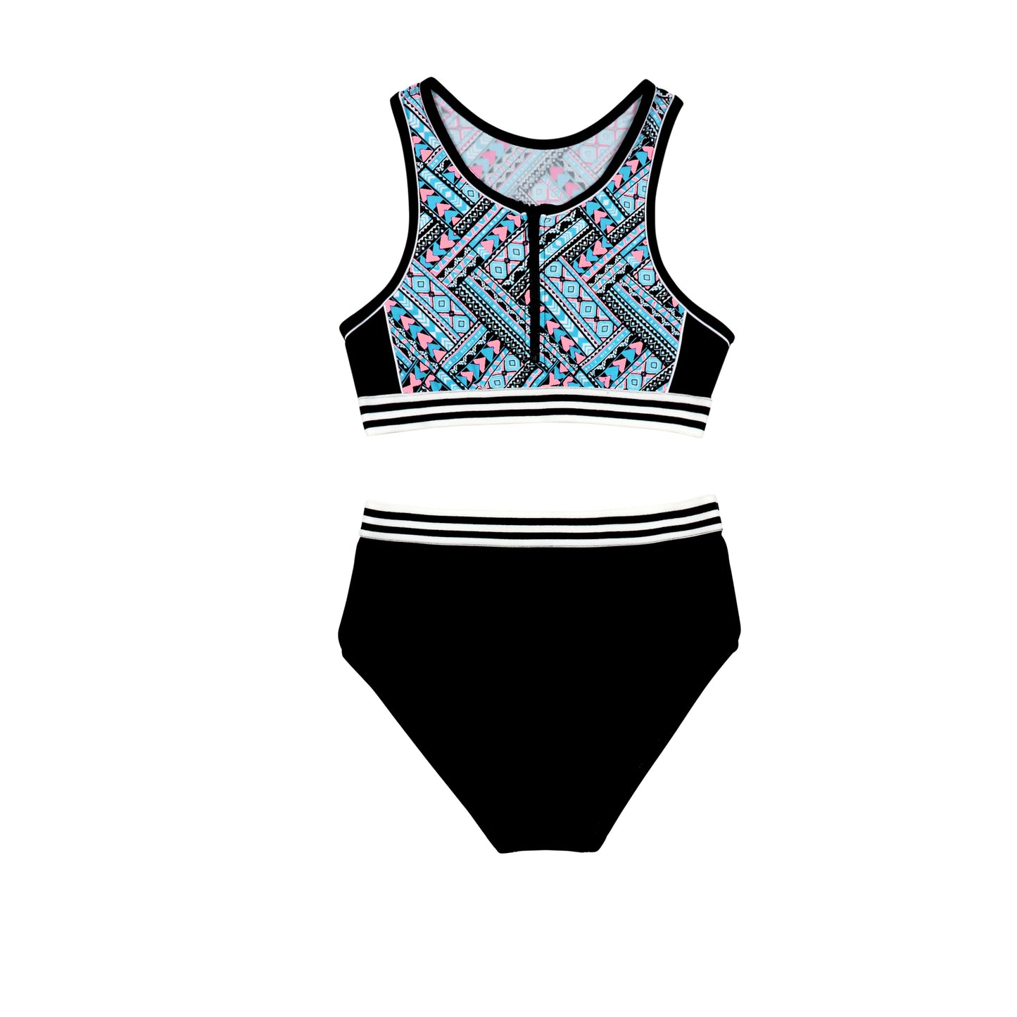 1313 Geo Tribe Crop Bikini