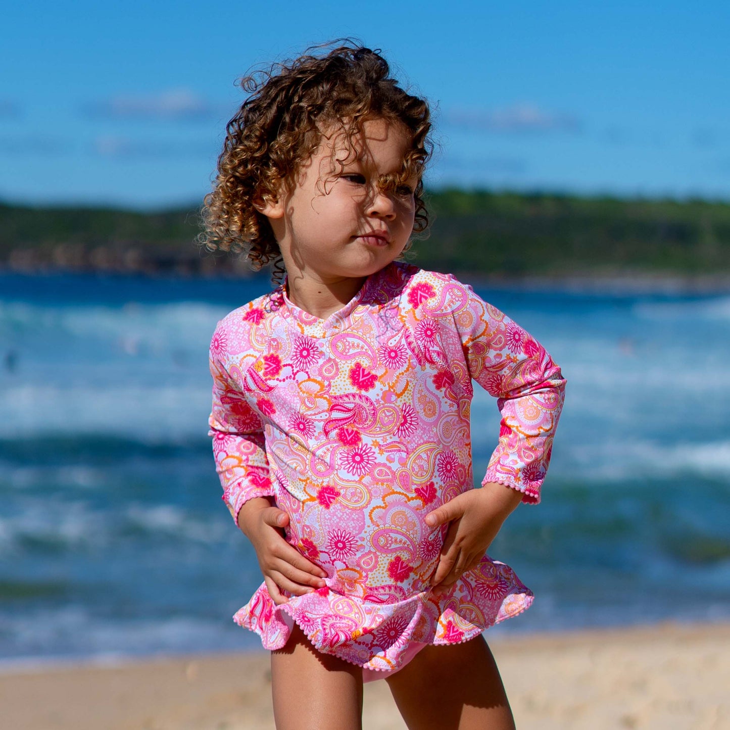 1396 Miss Popsical Long Sleeve Sunvest Set