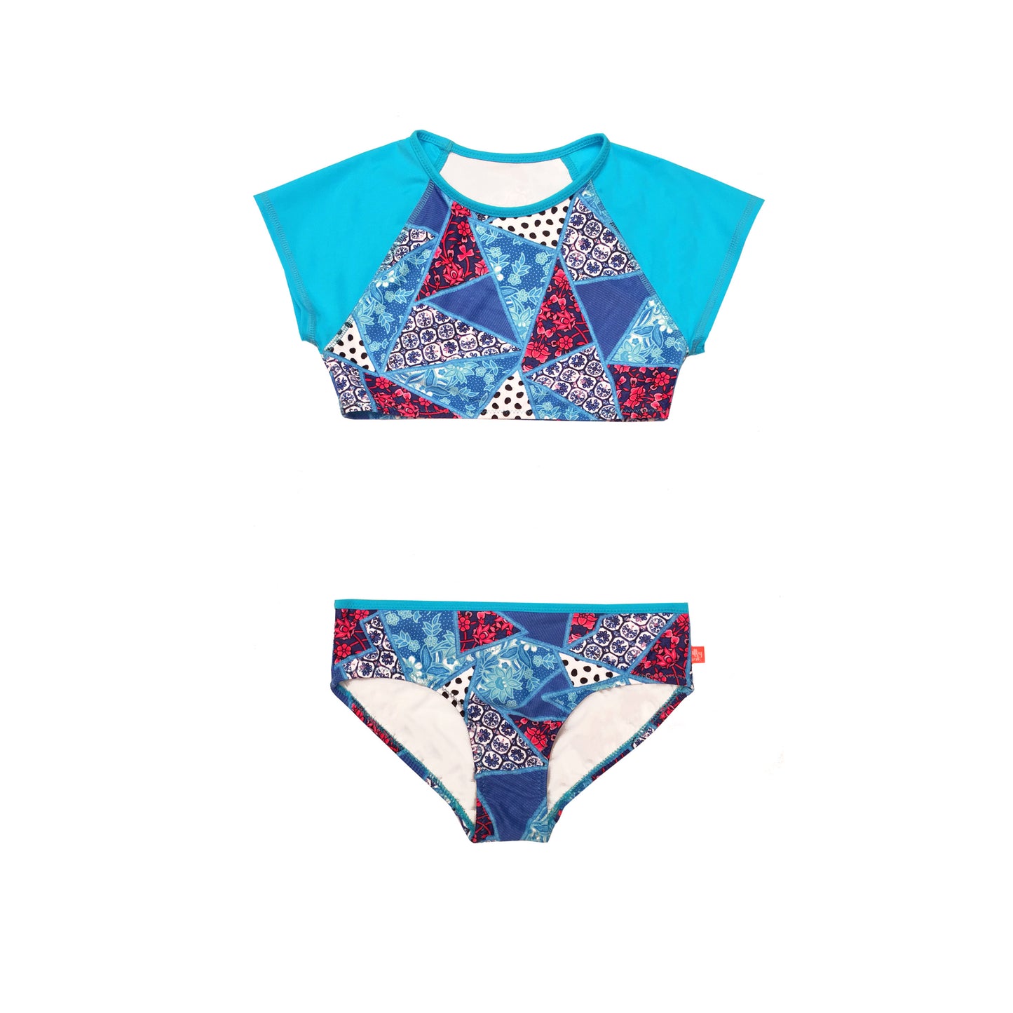 198 Gypsy Splice Crop Bikini - Salty Ink