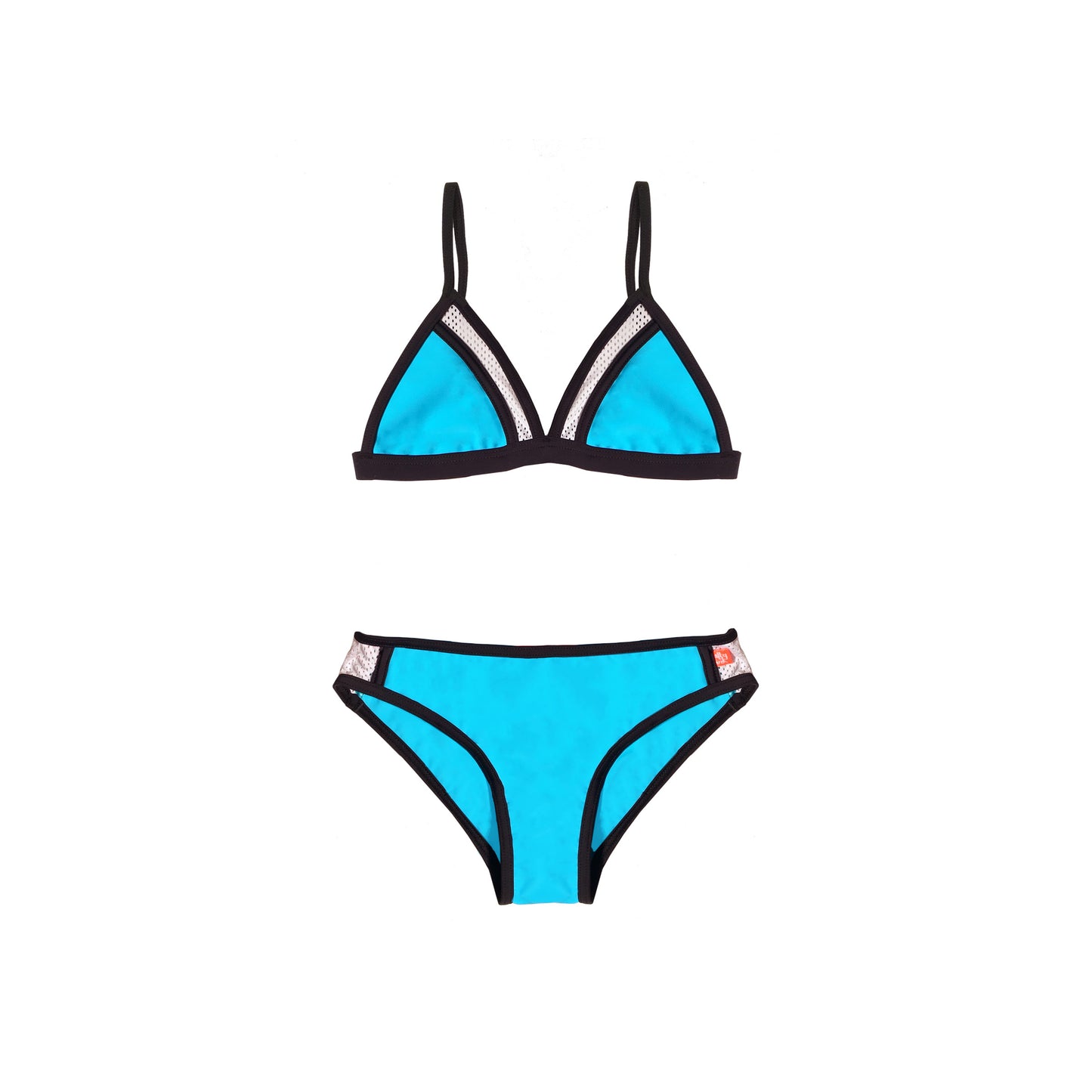 178 Neon Lights Plain Tri Bikini - Salty Ink