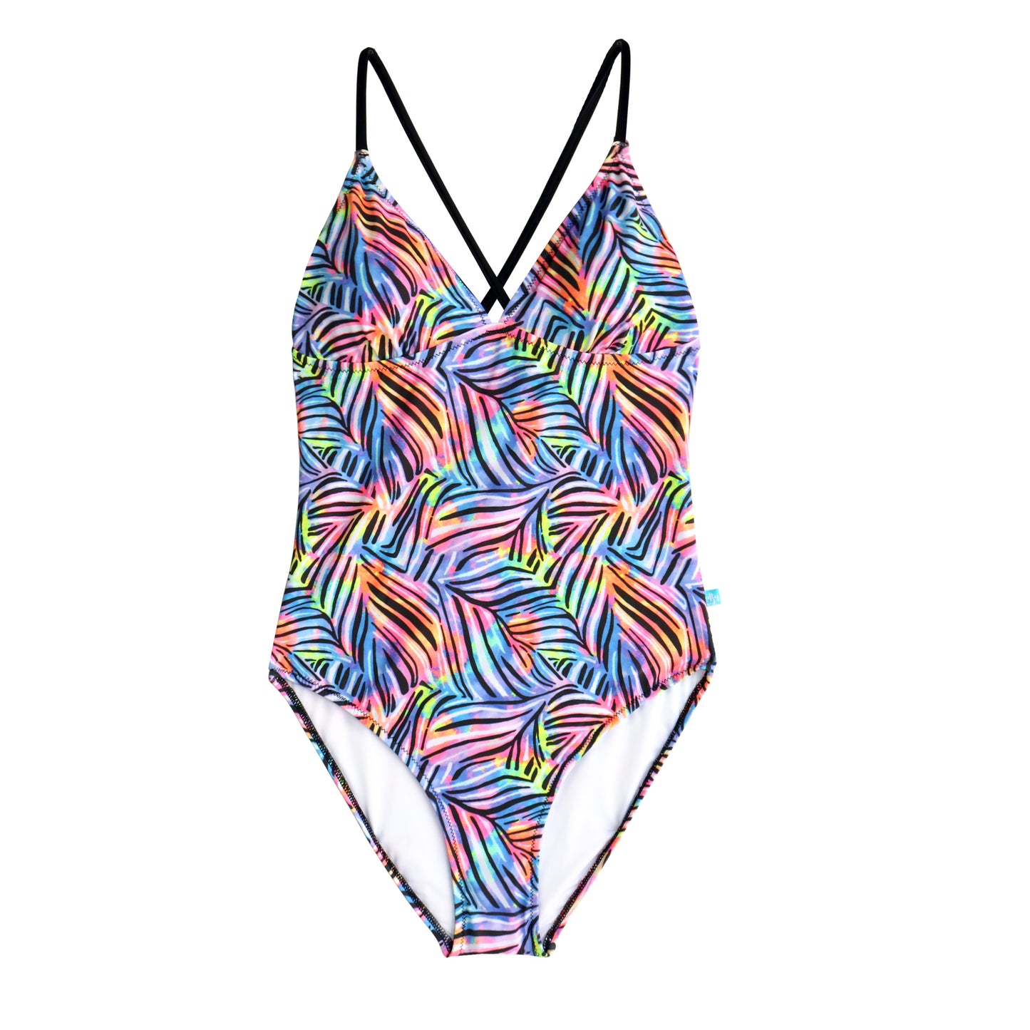 2043 Tropic Tribe Halter One Piece