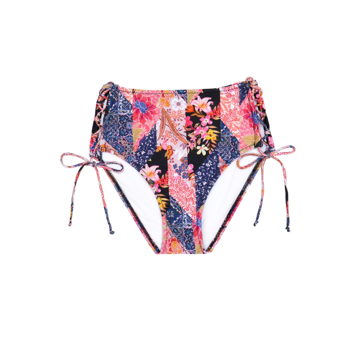 294 Road Trip Pink Patch Lace up High Pant