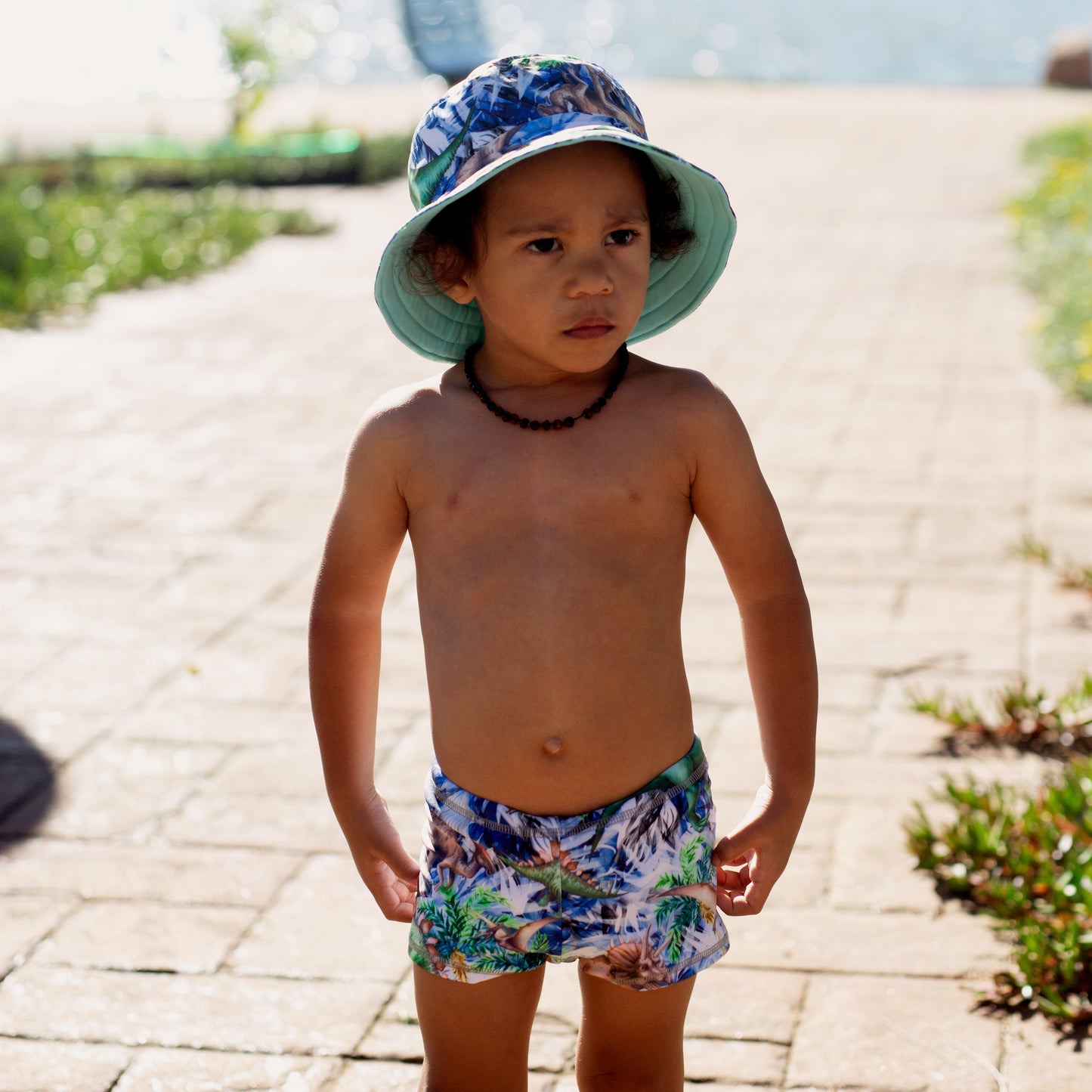 404 Dino Safari Sunhat - Salty Ink