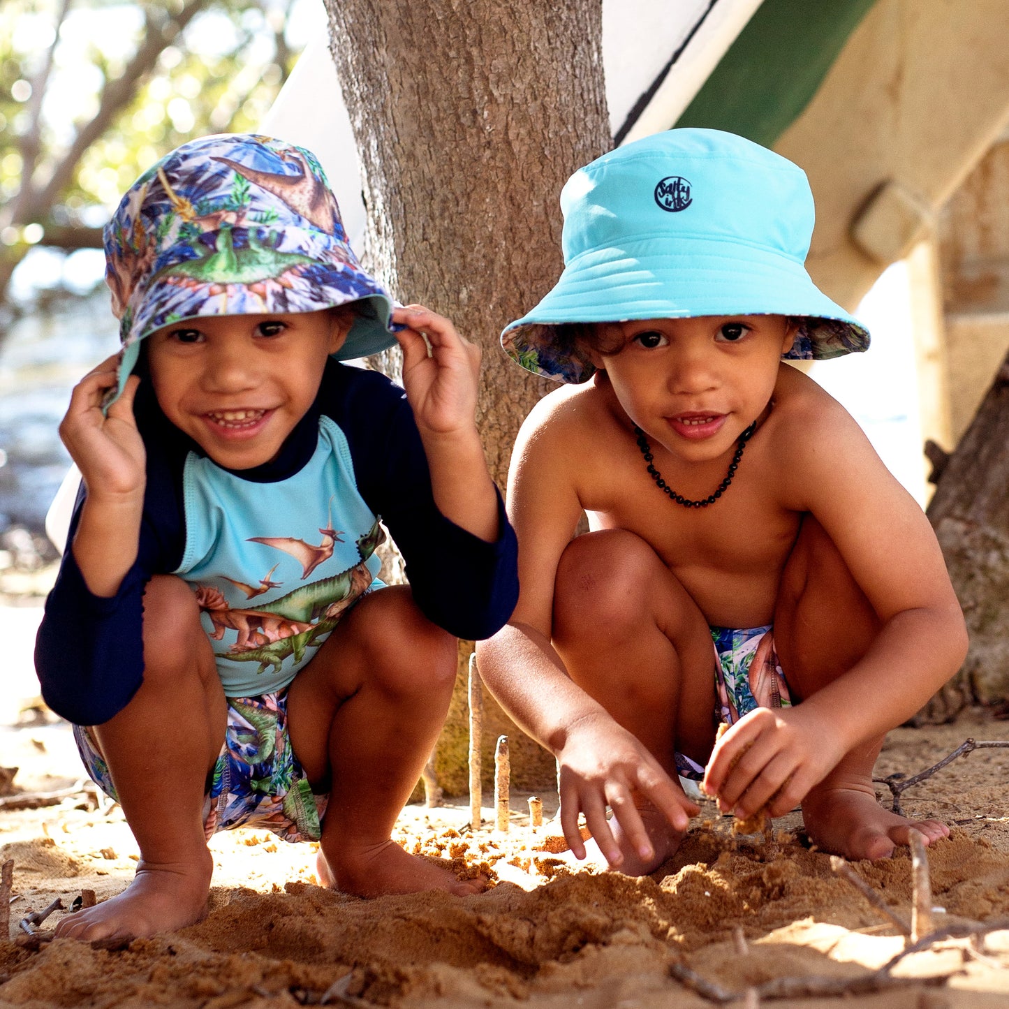 404 Dino Safari Sunhat - Salty Ink