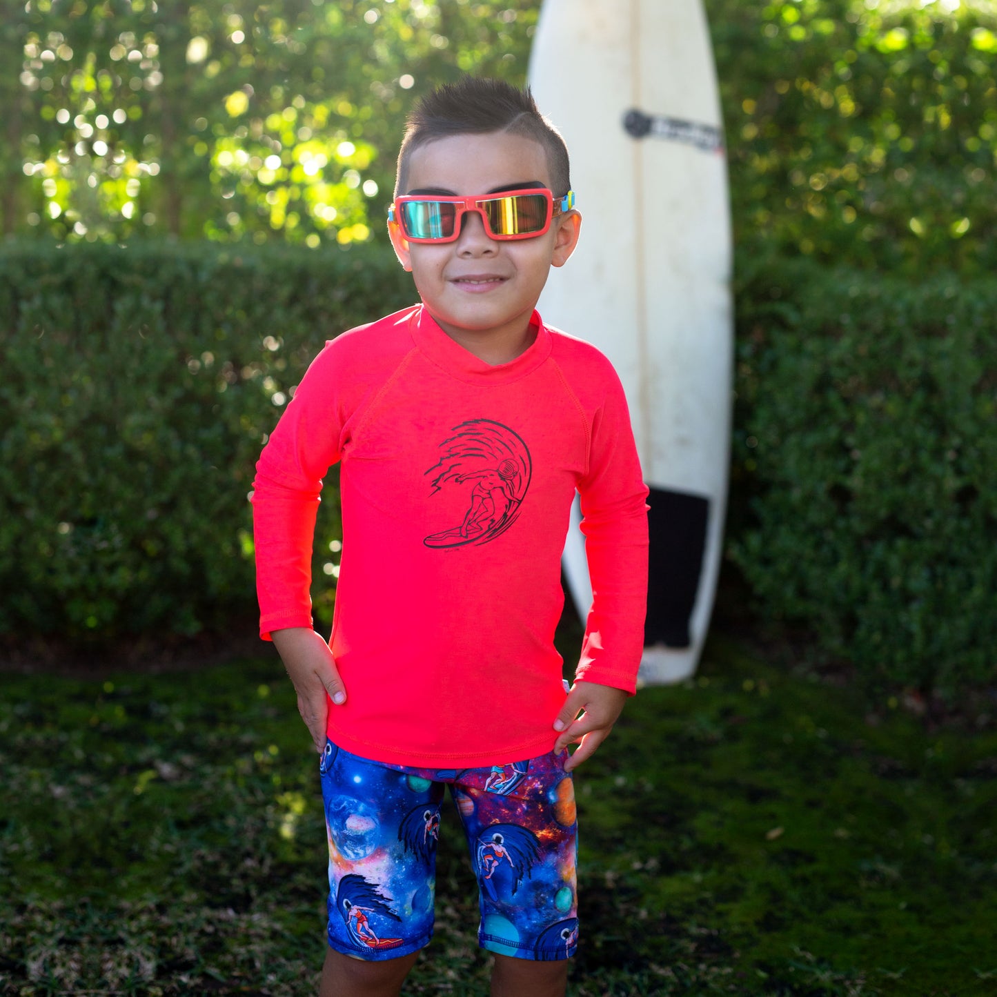 407 Space Surfer Long Sleeve Rashvest - Salty Ink