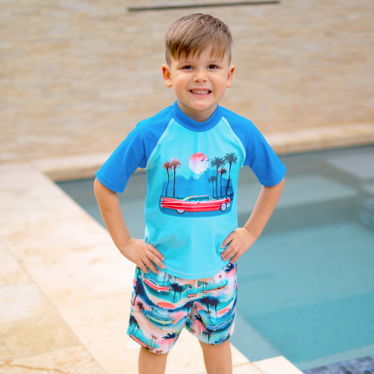 406 Sunset Boulevarde Short Sleeve Rashvest