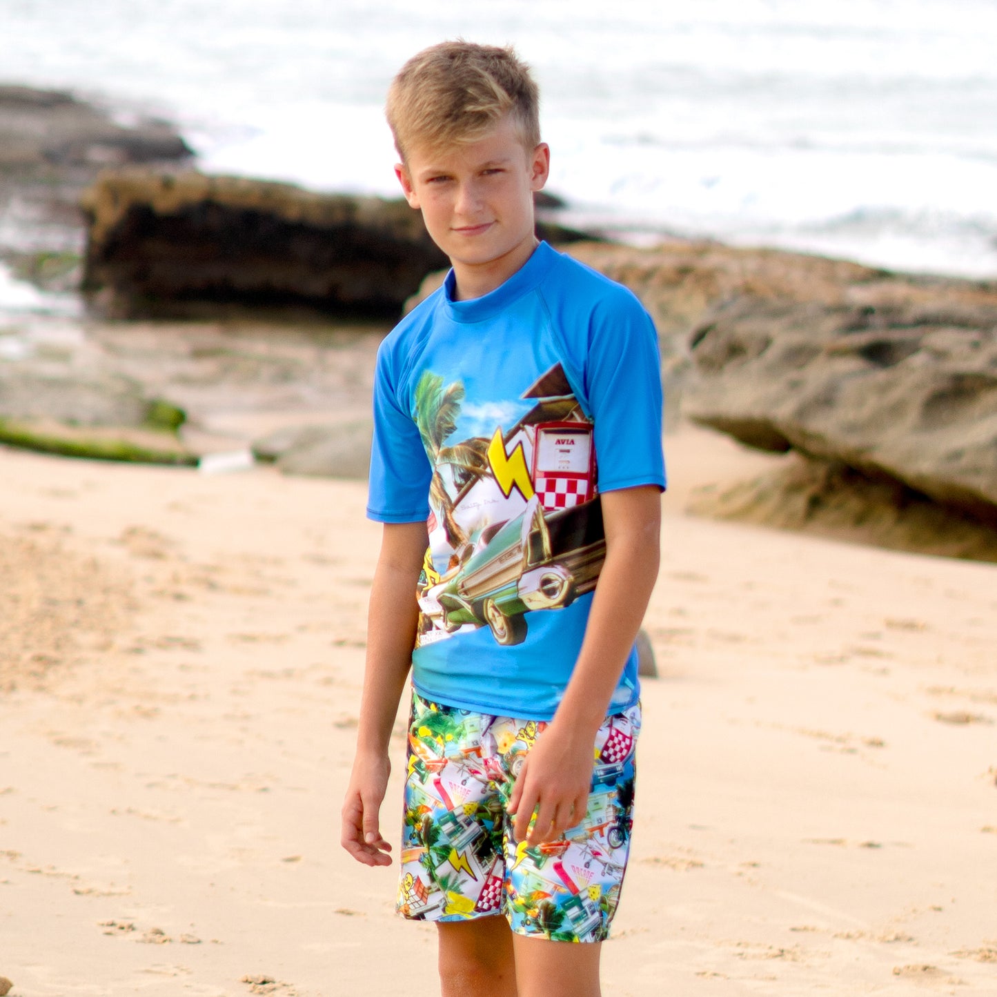 406 Mash up Short Sleeve Rashvest