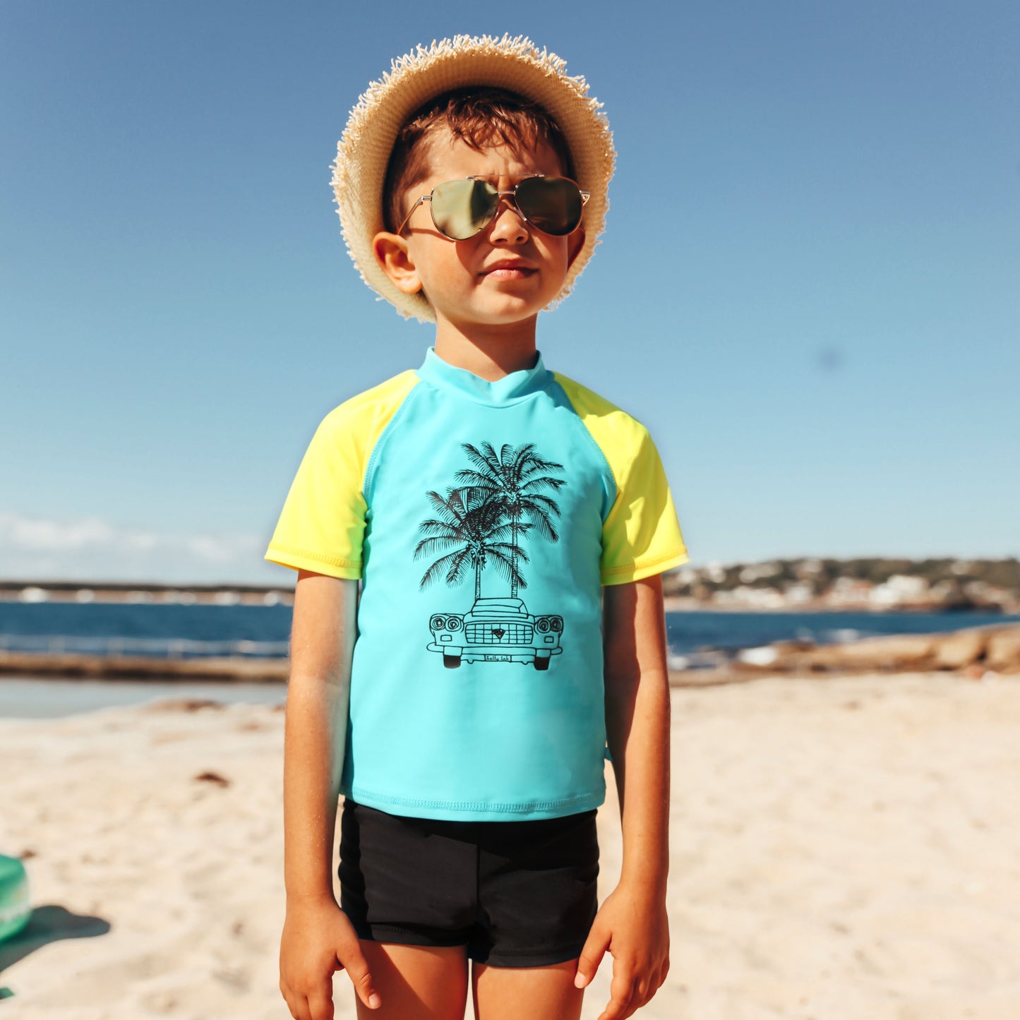 406 Tropix Short Sleeve Rashvest - Salty Ink