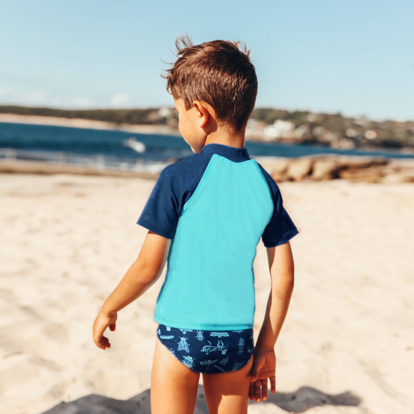 406 Bugged Short Sleeve Rashvest - Salty Ink