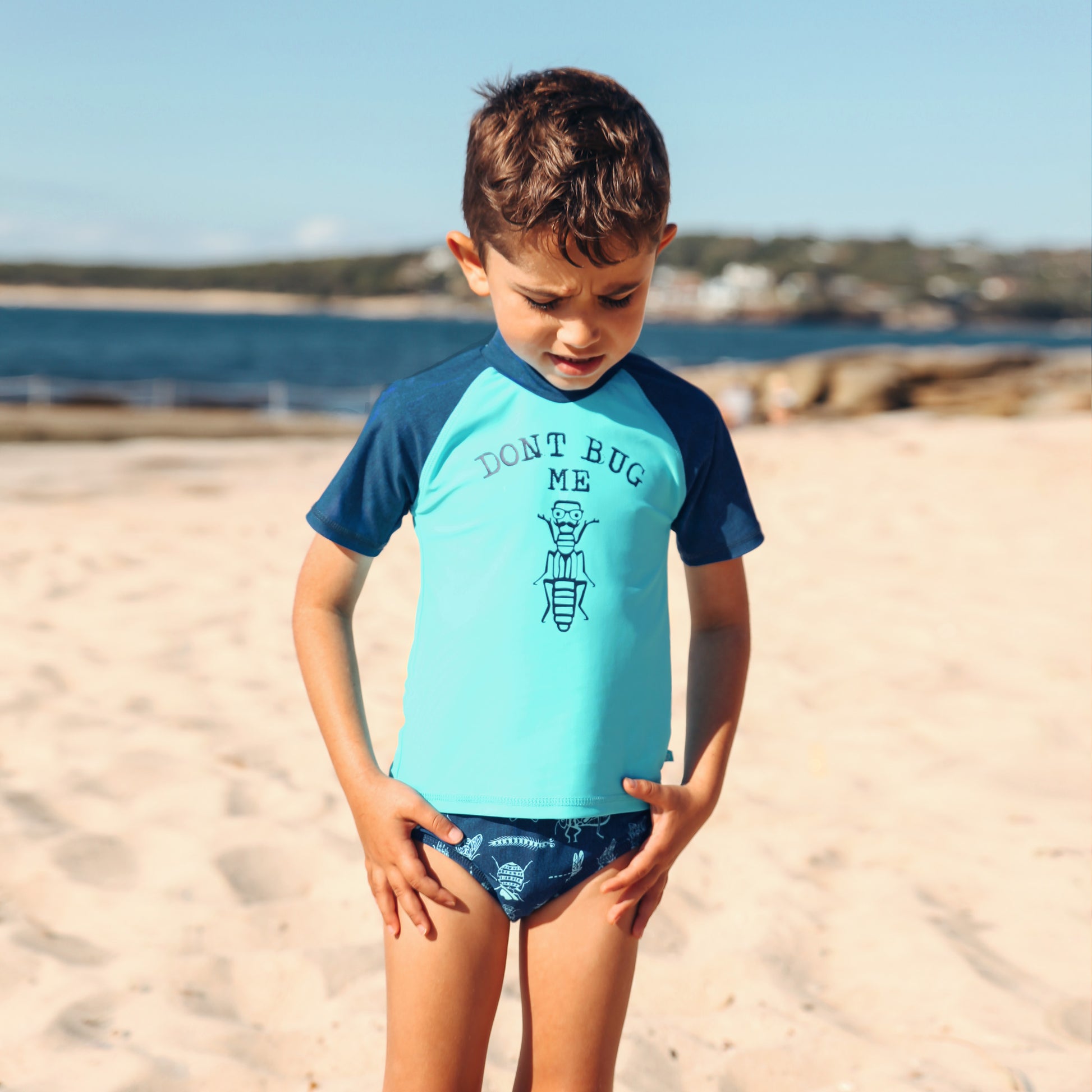 406 Bugged Short Sleeve Rashvest - Salty Ink