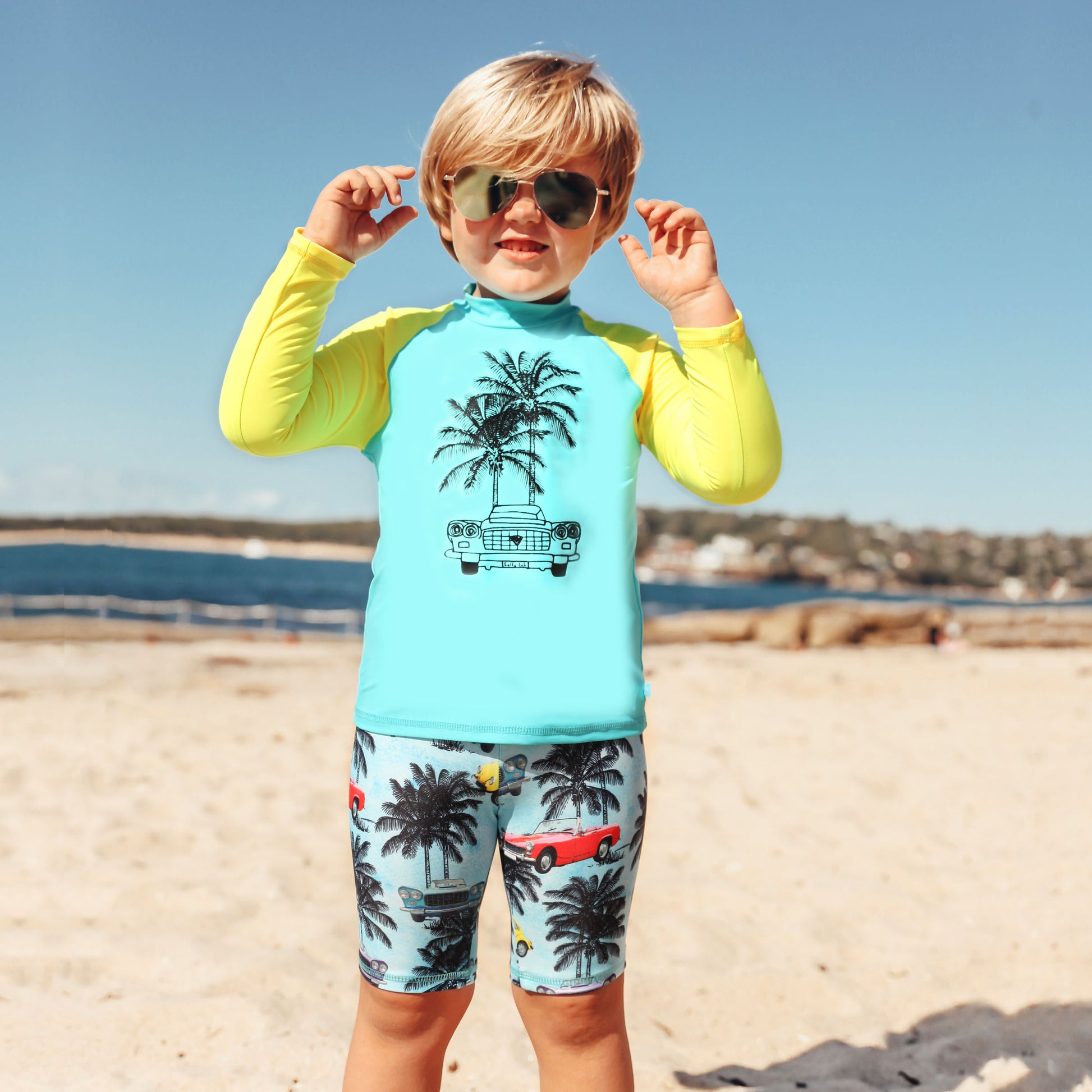 407 Tropix Long Sleeve Rashvest - Salty Ink